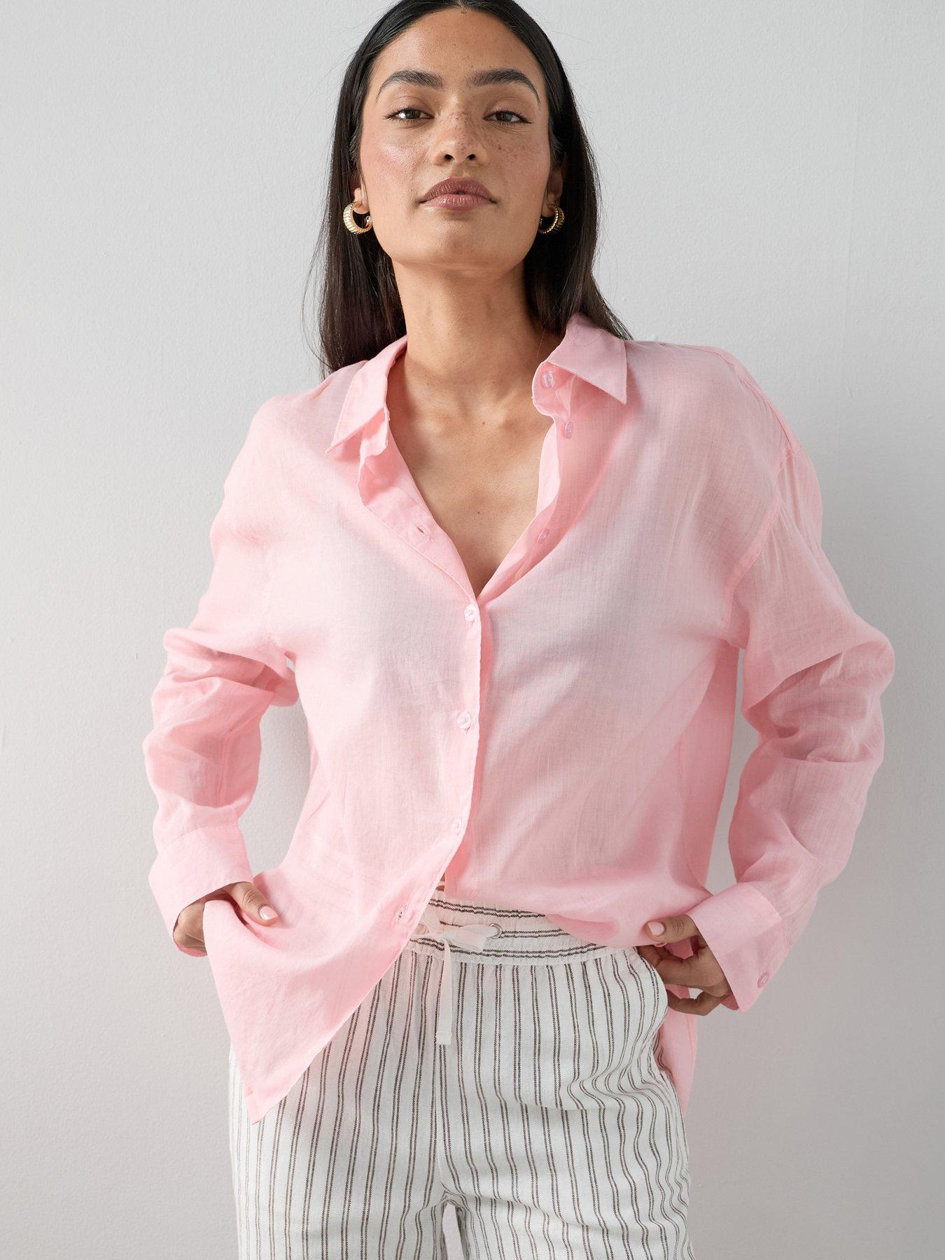 Image 1 of 6 of The Very Collection Oversized Rami Shirt
