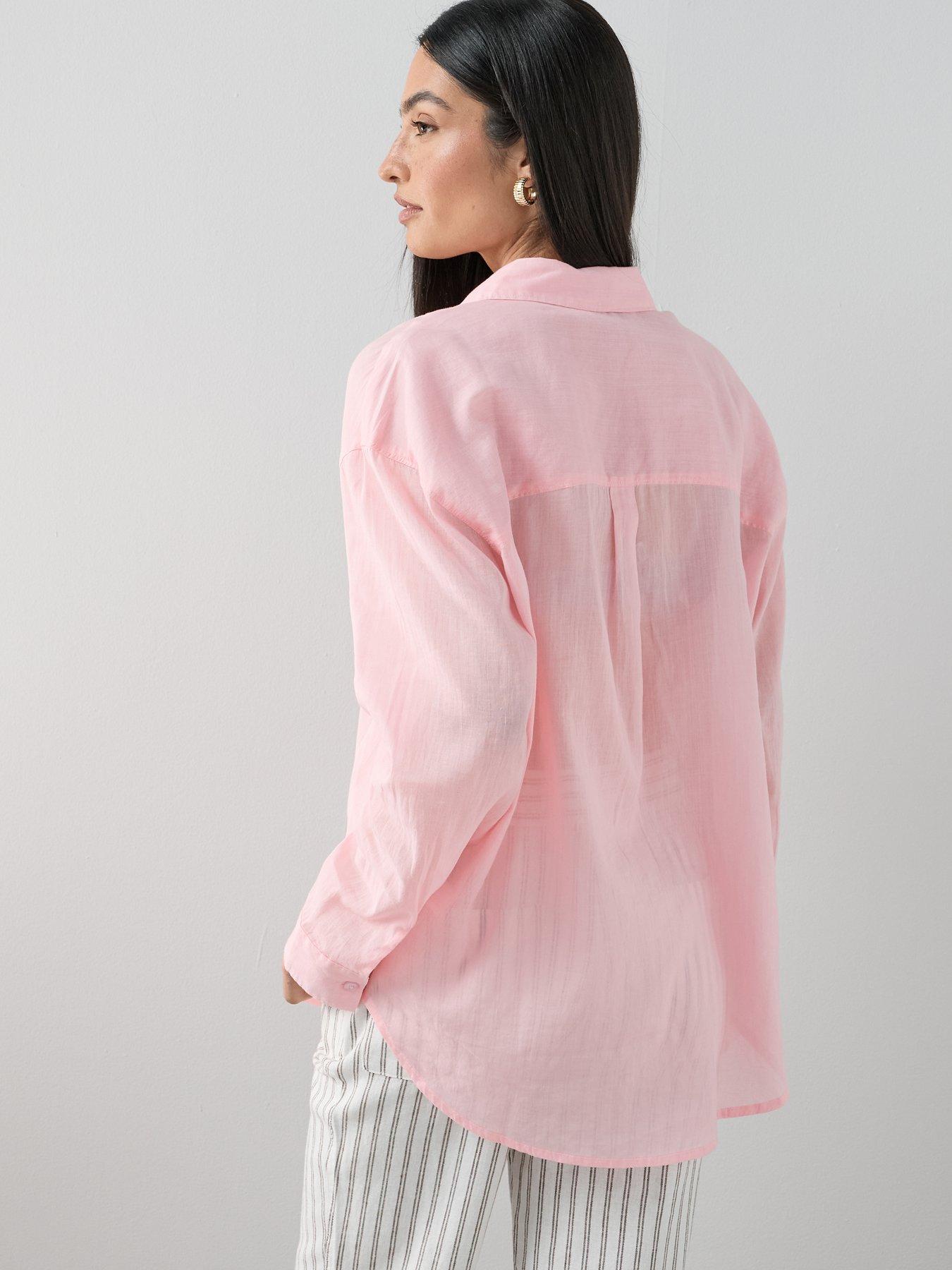 Image 2 of 6 of The Very Collection Oversized Rami Shirt
