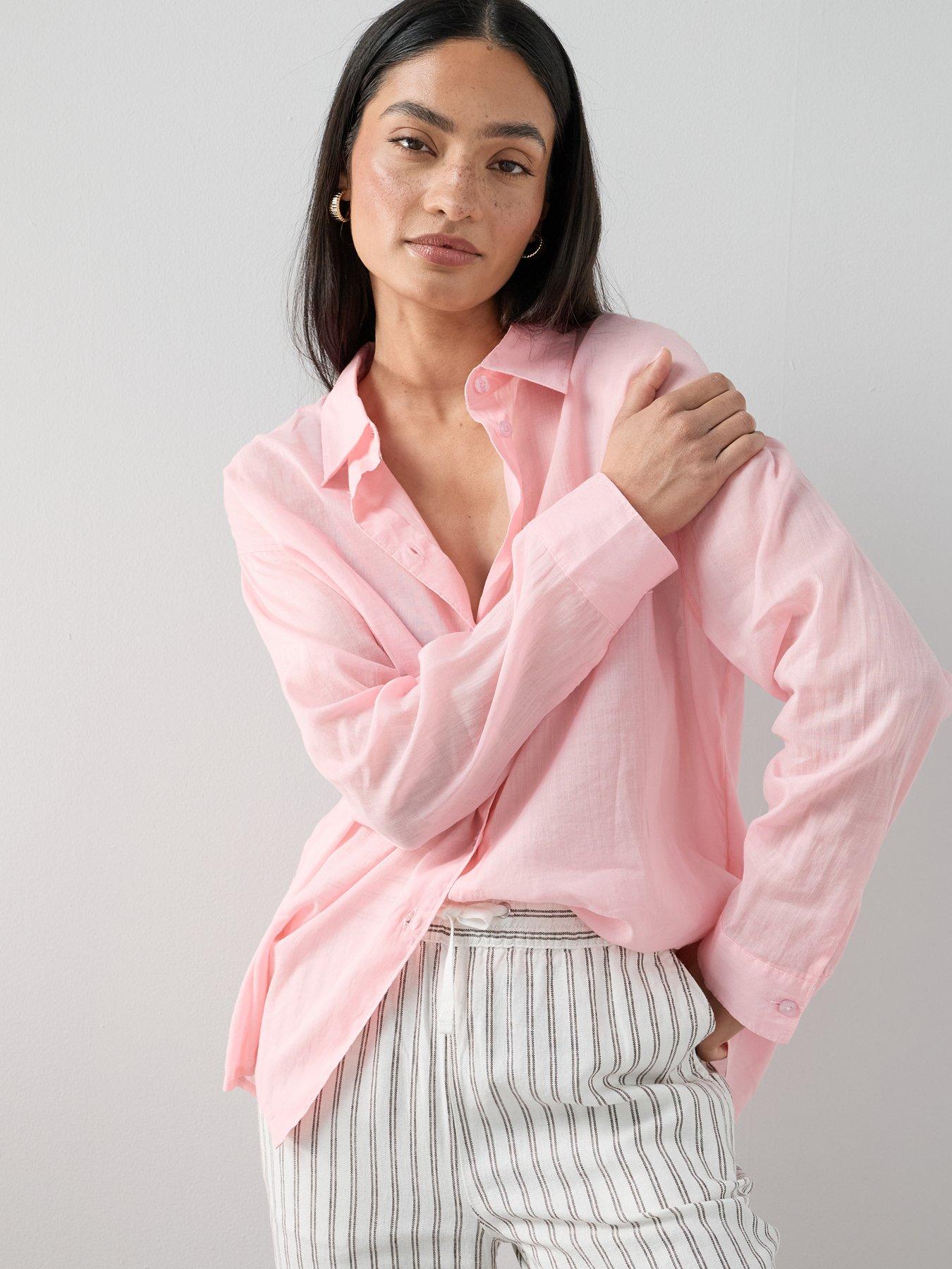 Image 6 of 6 of The Very Collection Oversized Rami Shirt