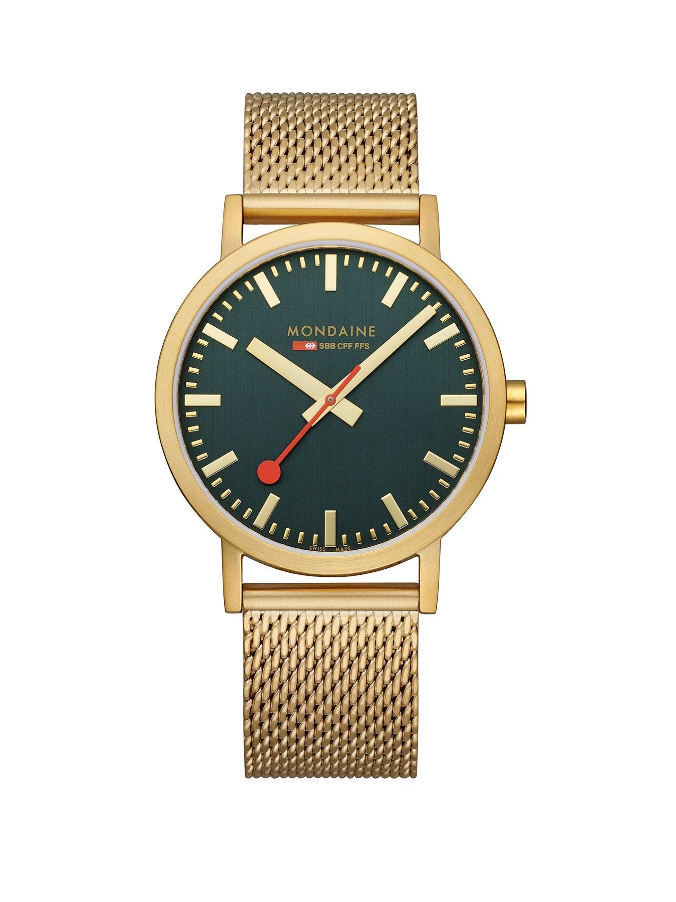 Mondaine Classic IP Gold 40mm Watch