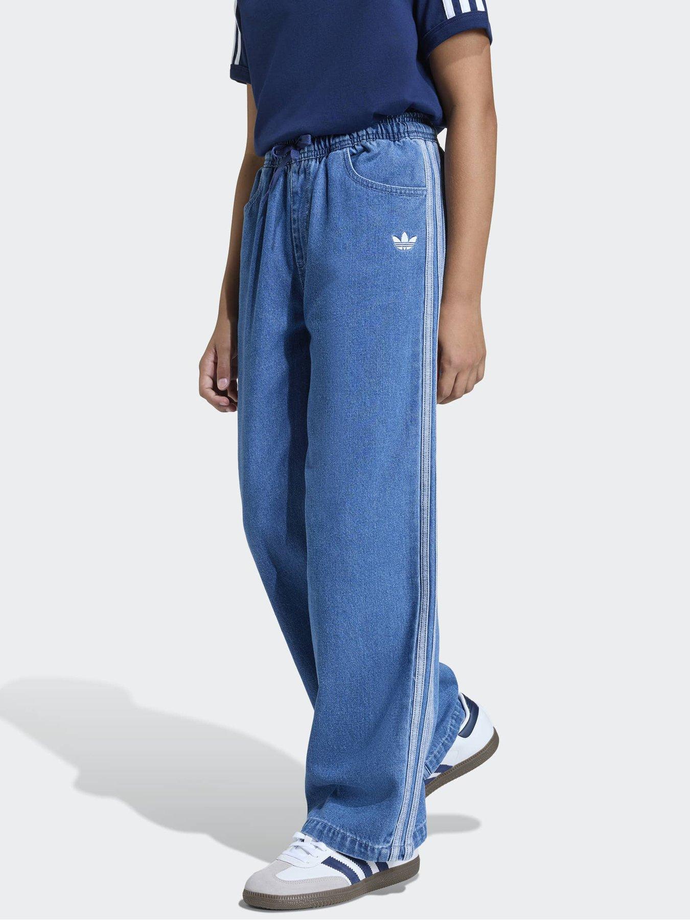 adidas Originals Junior Unisex Firebird Denim Track Pants - Not Defined