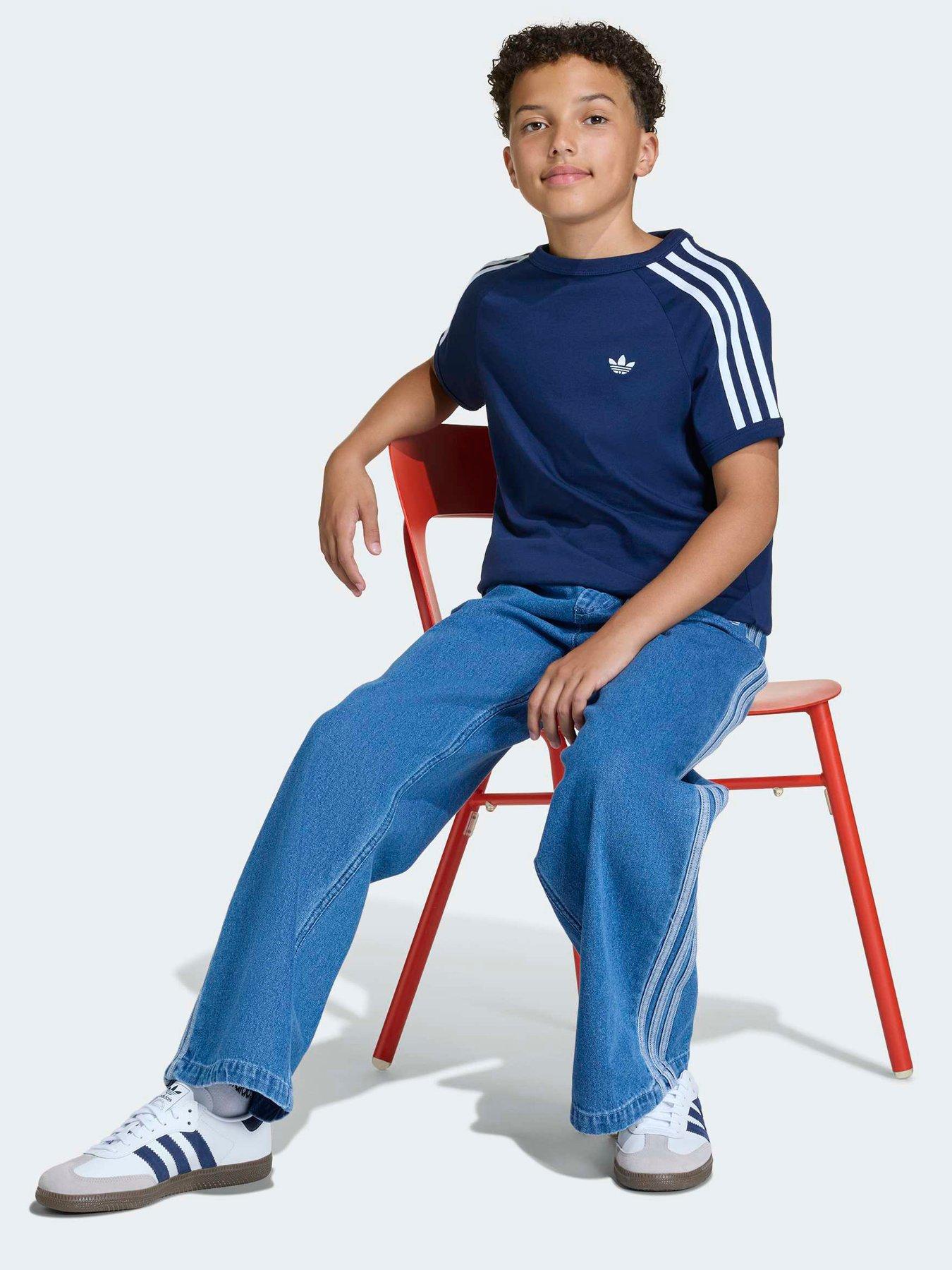 adidas Originals Junior Unisex Firebird Denim Tracksuit Pants