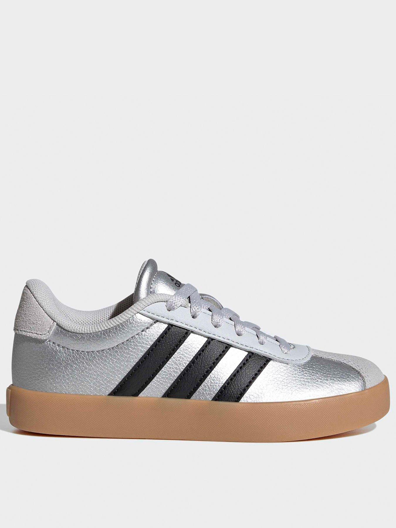 Adidas Originals Kids Vl Court Trainers - Silver