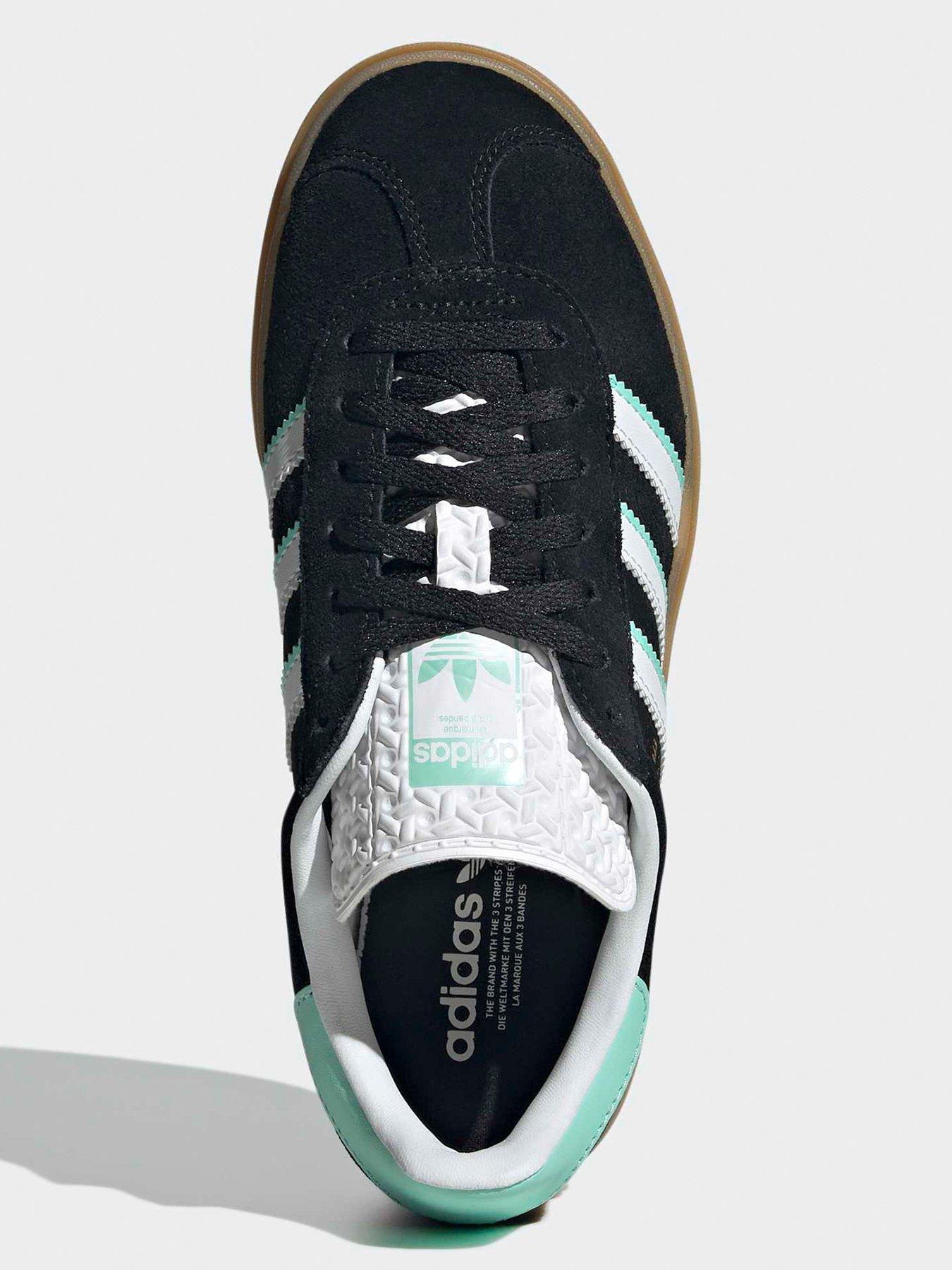 adidas gazelle silver green womens KI3206 Green Black Gazelle ADV Adidas Skateboarding Suede Shoes Footwe –  Southside Skatepark Skateshop main image 1