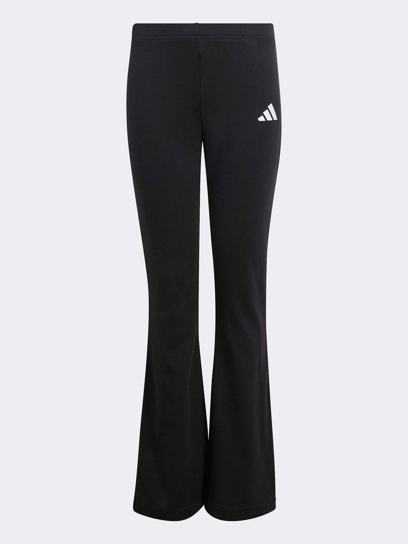 Image 6 of 6 of adidas Sportswear Junior Girls Essentials Flared Leggings - Black