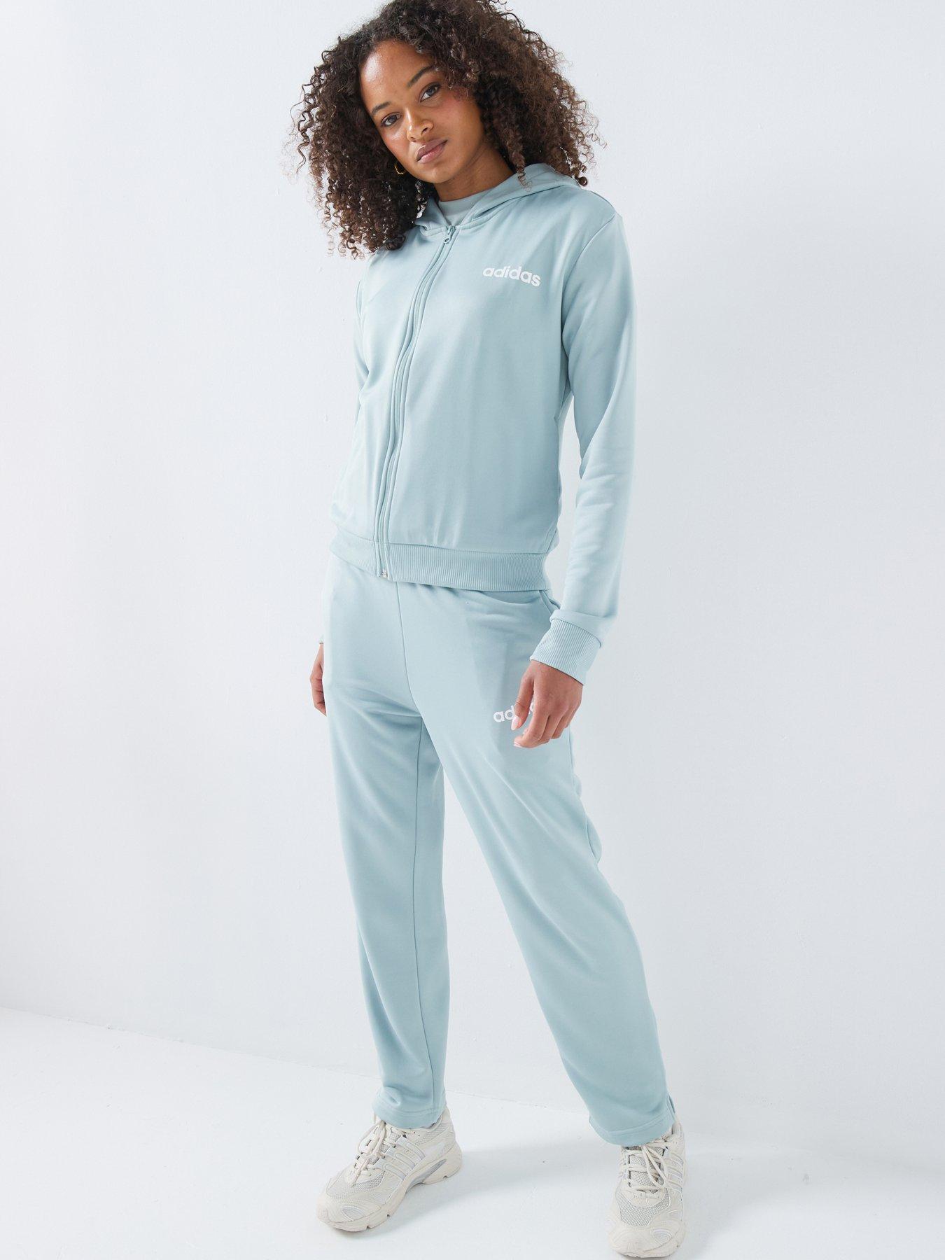 Image 1 of 3 of adidas Sportswear Women's Essentials Linear Tracksuit - Green