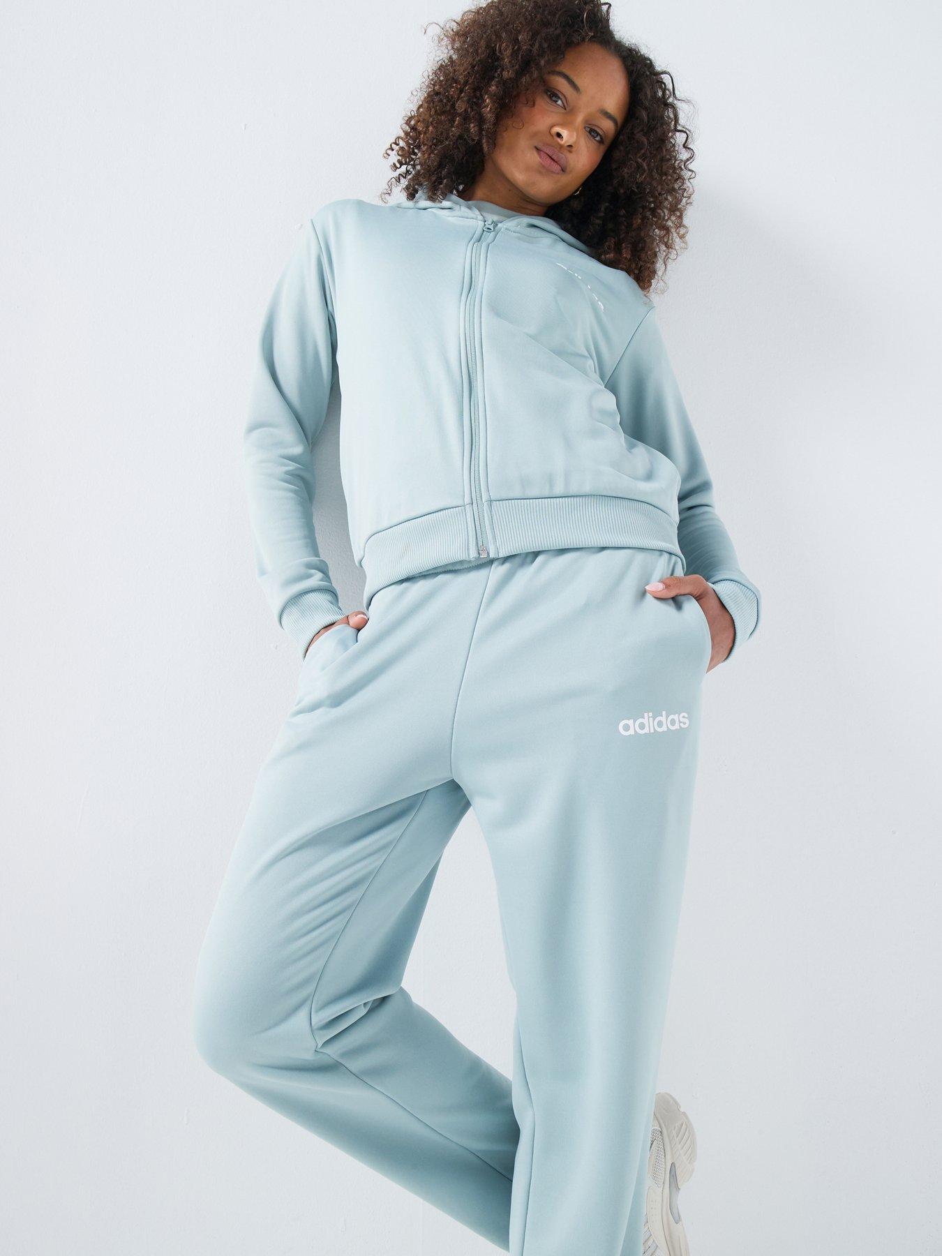 Image 2 of 3 of adidas Sportswear Women's Essentials Linear Tracksuit - Green