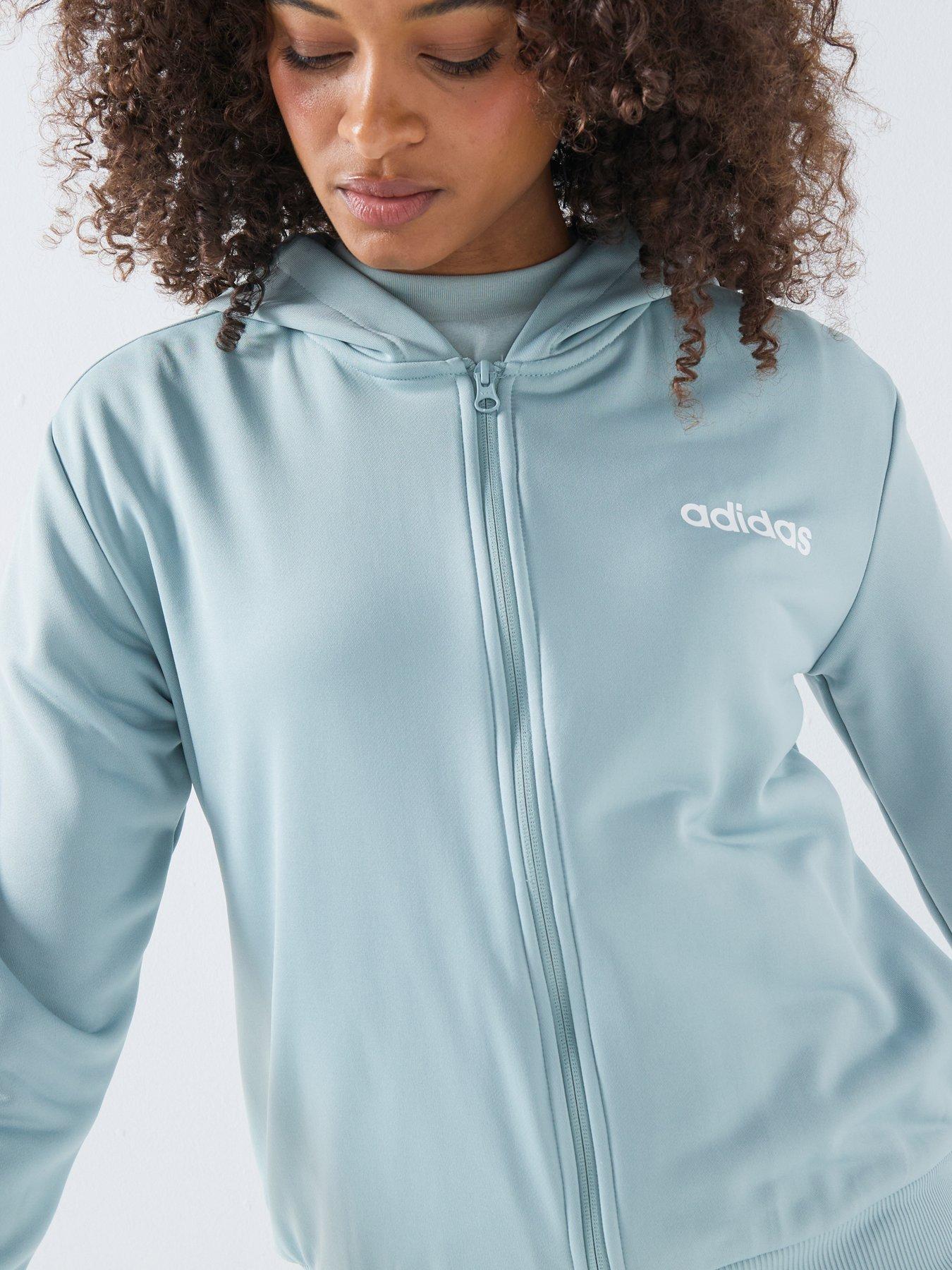 Image 3 of 3 of adidas Sportswear Women's Essentials Linear Tracksuit - Green