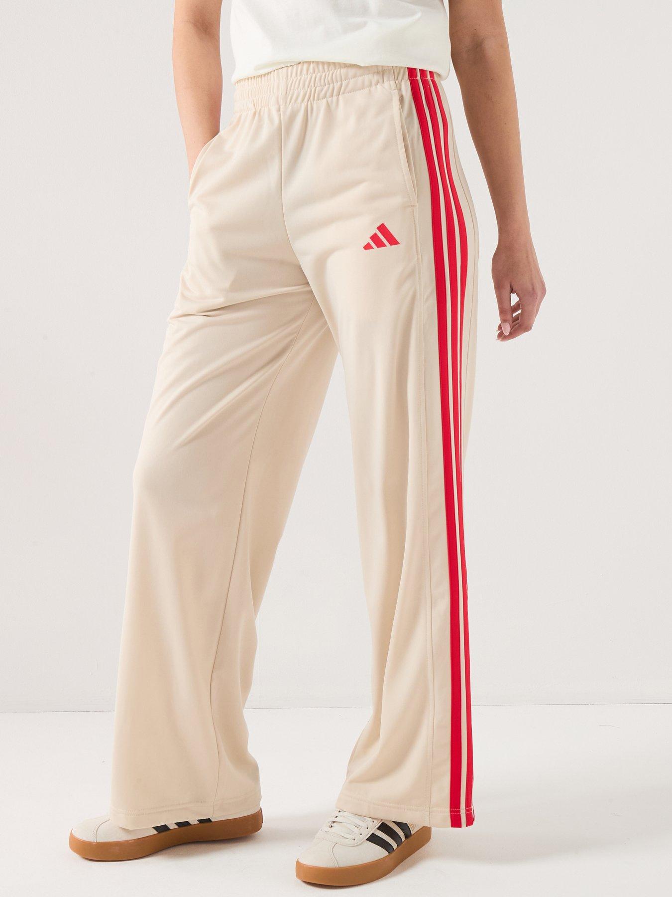 adidas Sportswear Women's 3S Fashion Tracksuit Pants - Beige