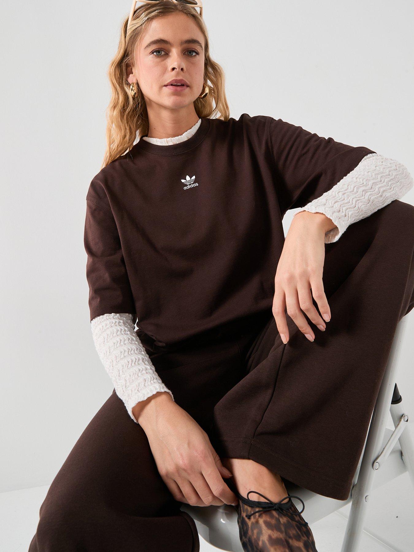 adidas Sportswear Women's Essentials Boyfriend T-Shirt - Brown