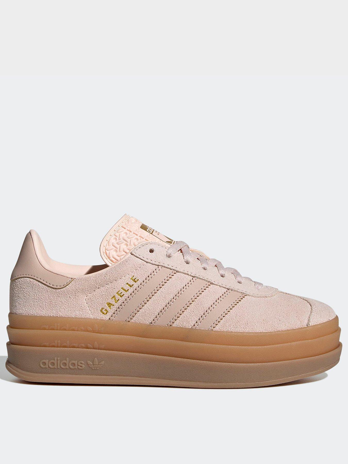 Adidas Originals Junior Unisex Gazelle Bold Trainers - Pale Pink