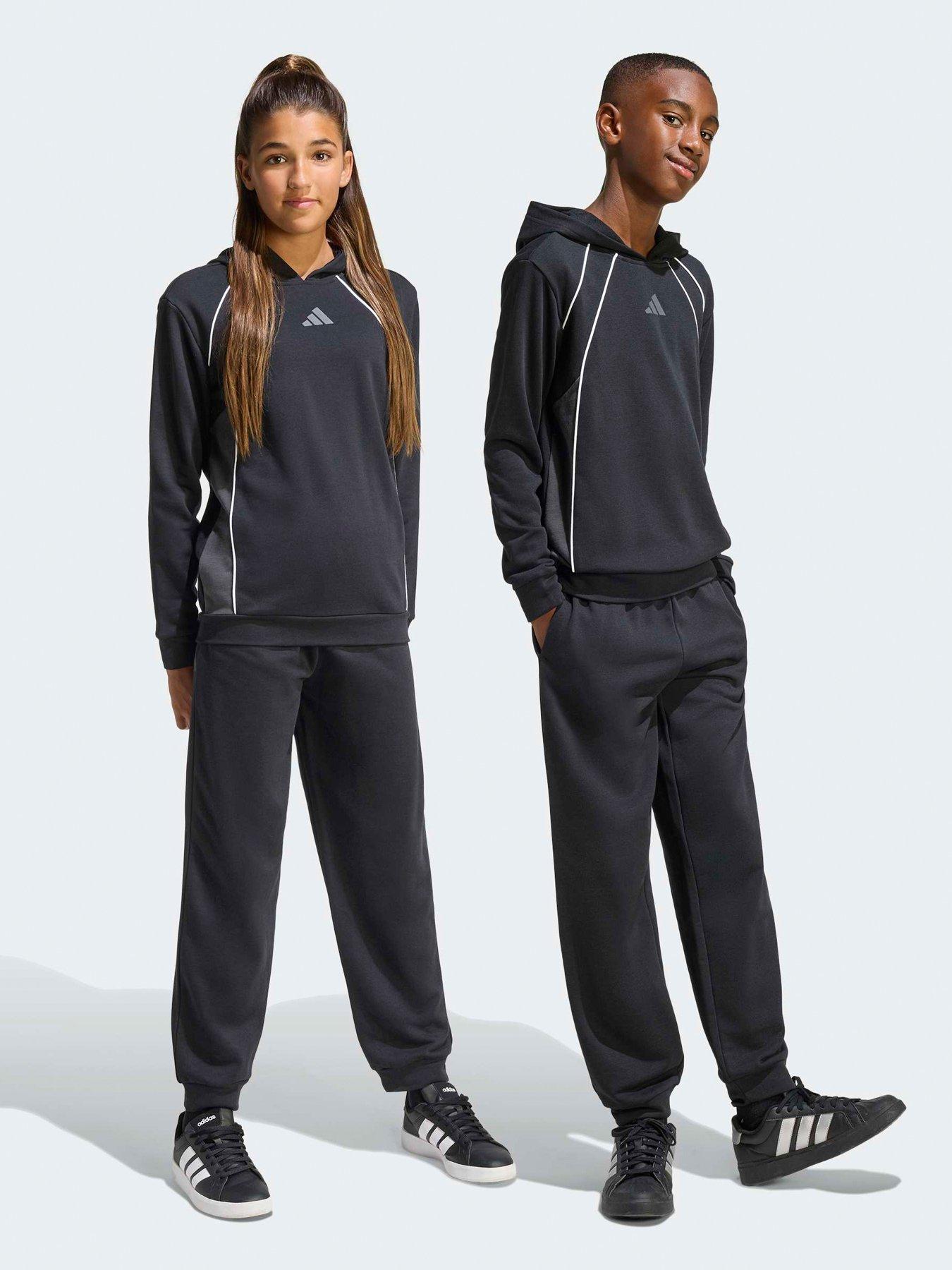adidas Sportswear Junior Unisex Color Block Tracksuit - Black