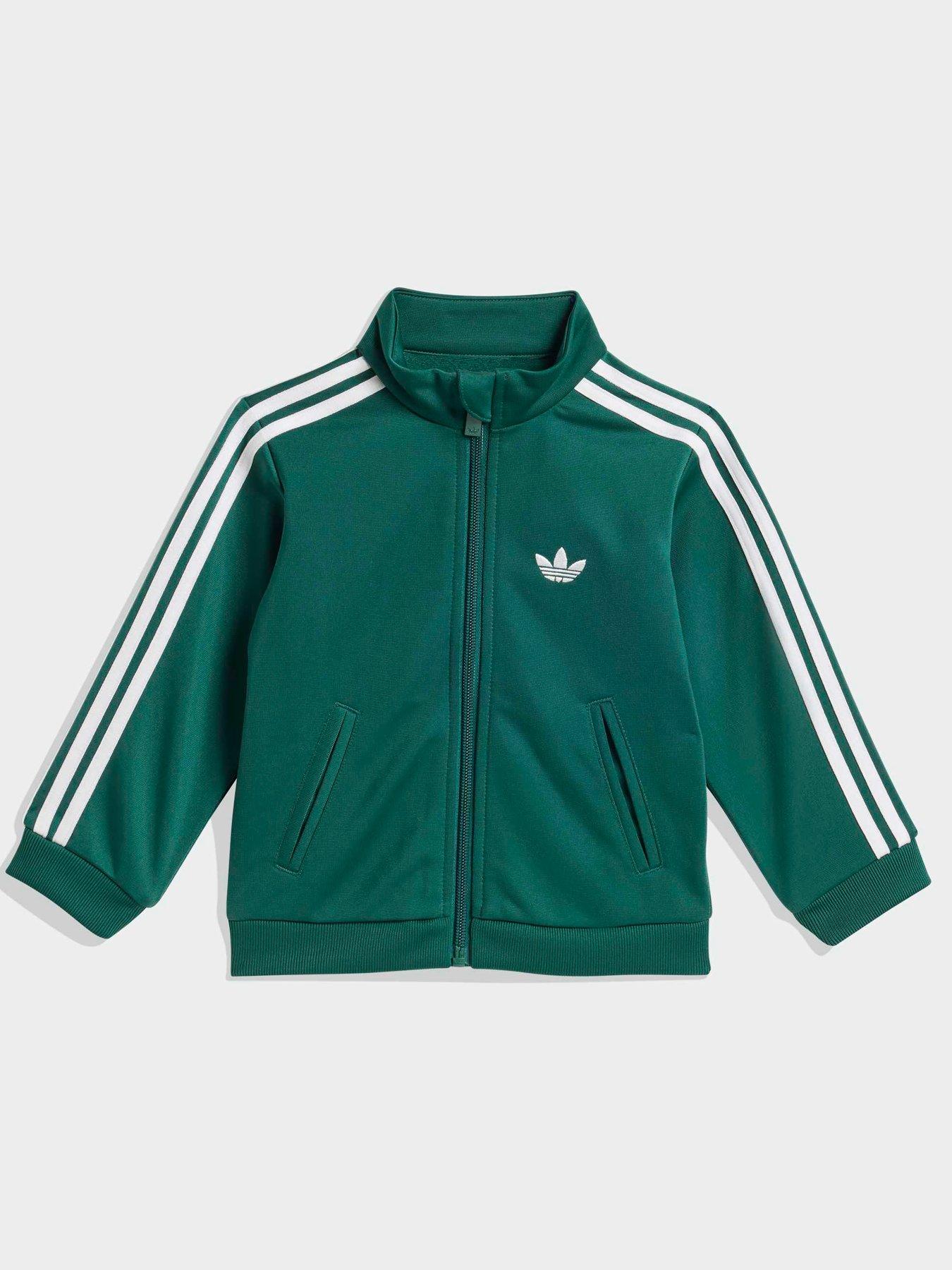 Image 3 of 6 of adidas Originals Infant Unisex Firebird Tracksuit - Green