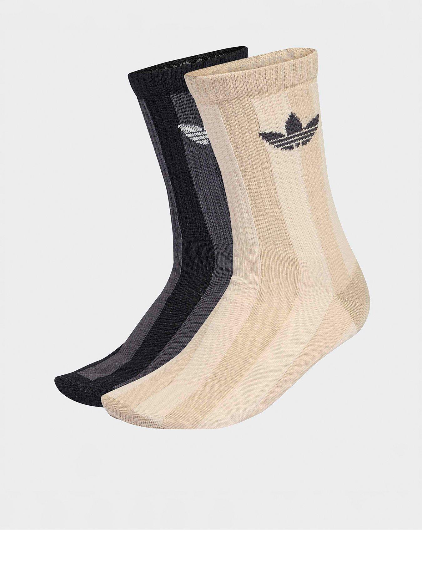 Image 1 of 4 of adidas Originals Unisex Striped Crew Sock 2 Pack - Multi