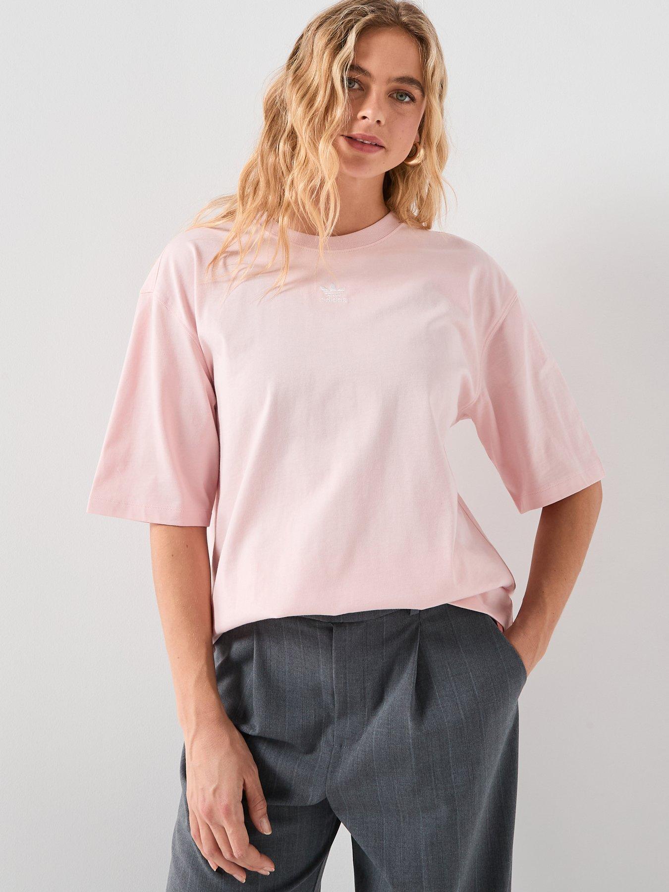 Adidas Originals Women'S Essentials Boyfriend T-Shirt - Pink