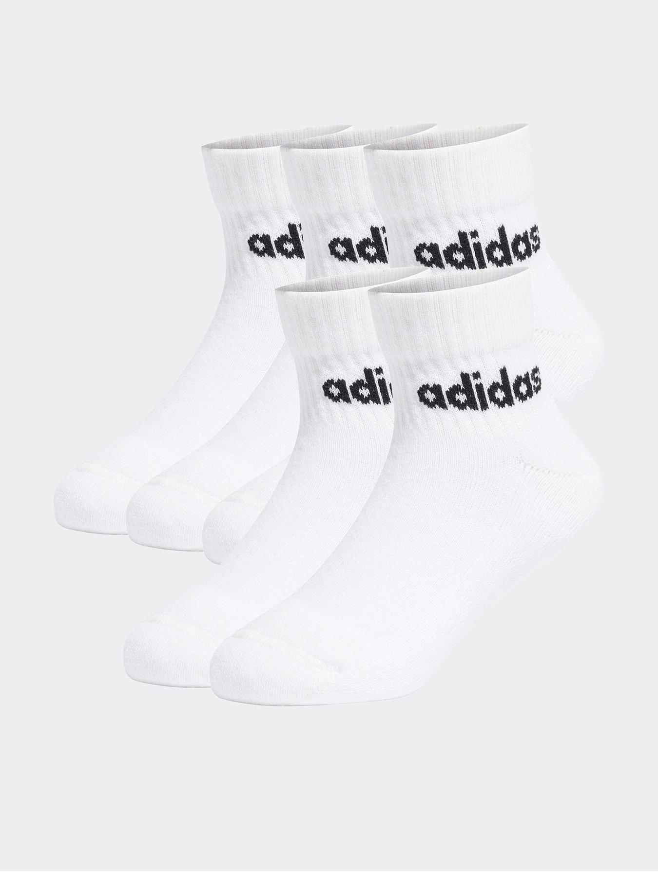 adidas Sportswear Kids Linear Ankle Socks 5 Pairs - Grey