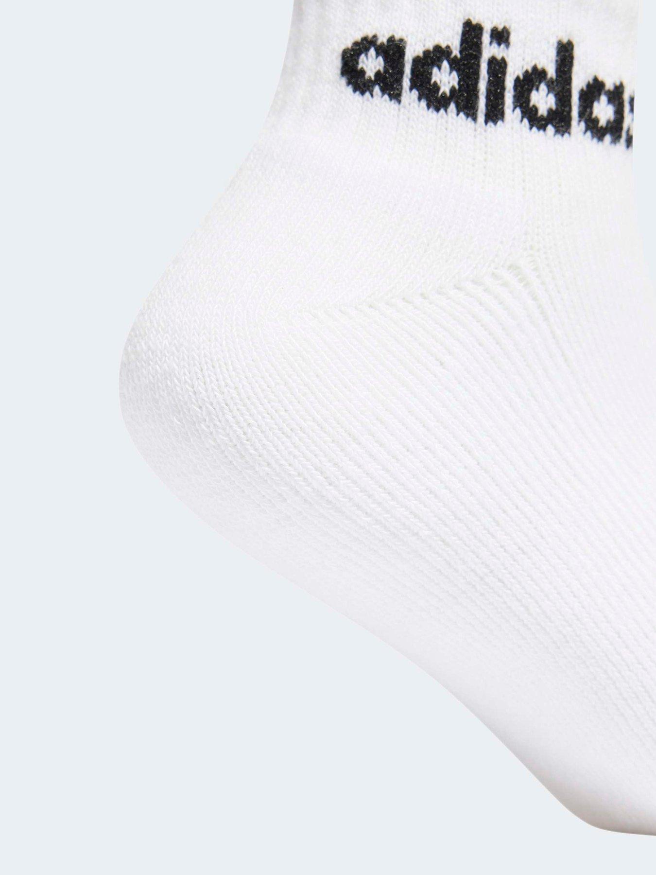 Image 4 of 4 of adidas Sportswear Kids Linear Ankle Socks 5 Pairs - Grey