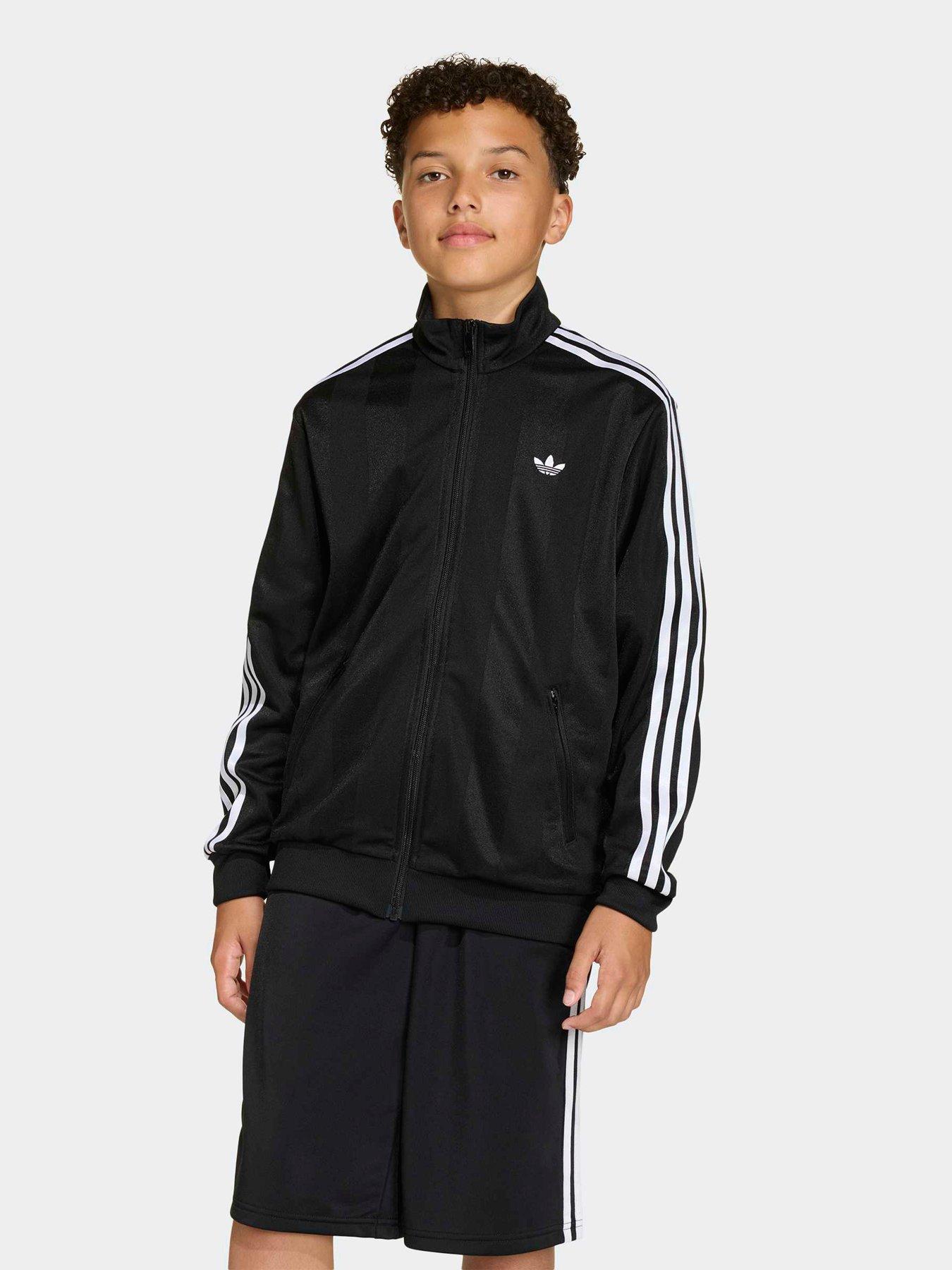 adidas Originals Junior Unisex Firebird Loose Jacquard Track Top - Black