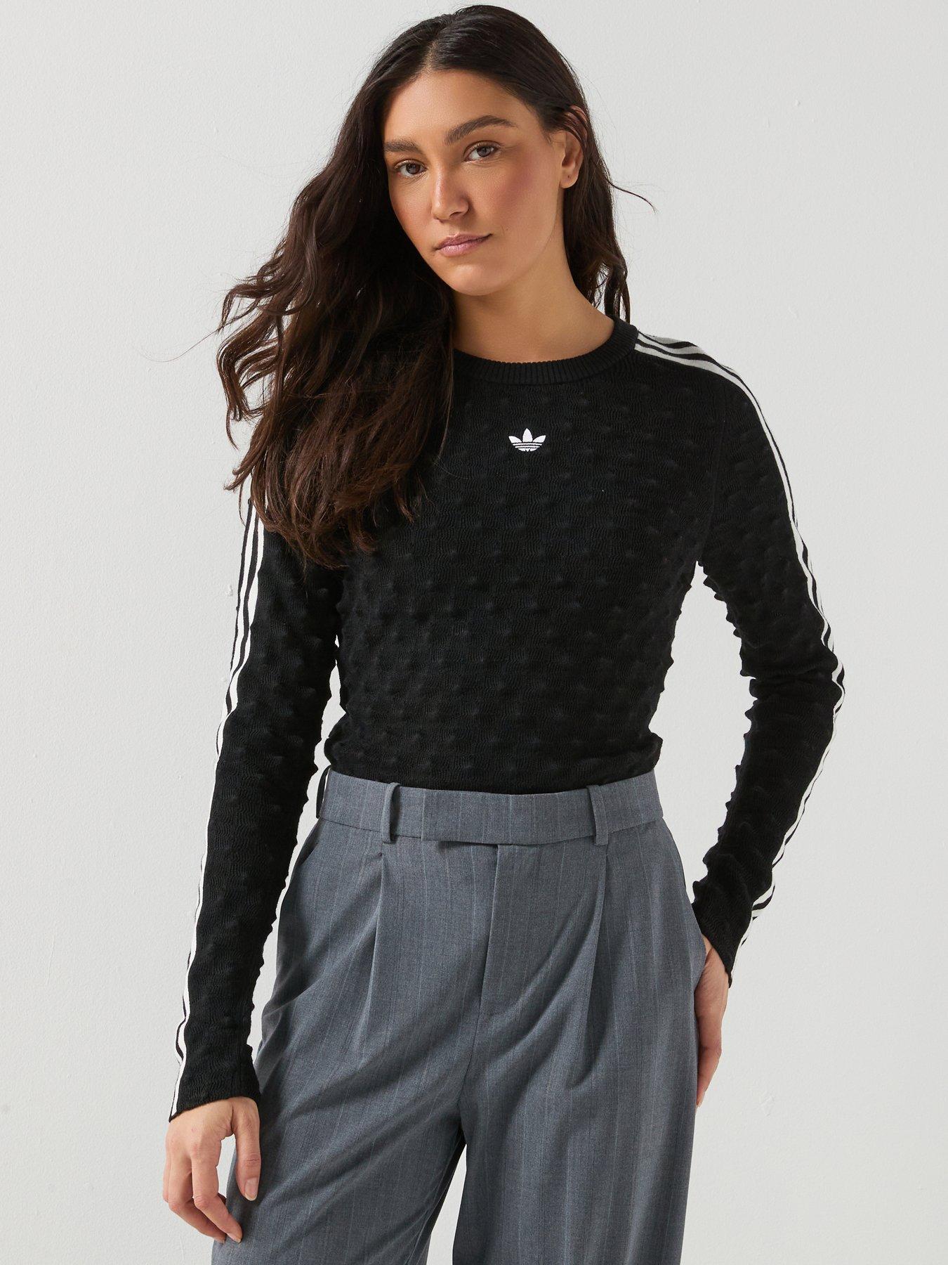 adidas Originals Womens Slim Long Sleeve T-Shirt - Black