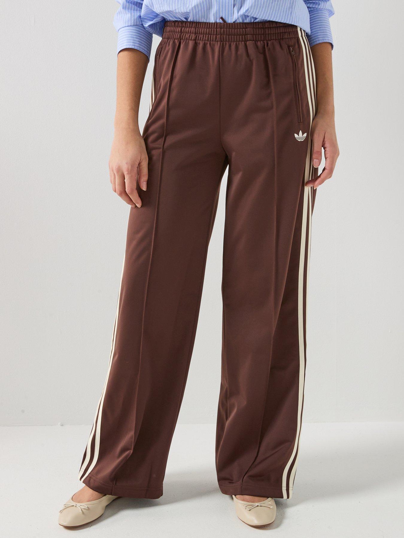 adidas Originals Women's Firebird Loose Tracksuit Pants - Brown