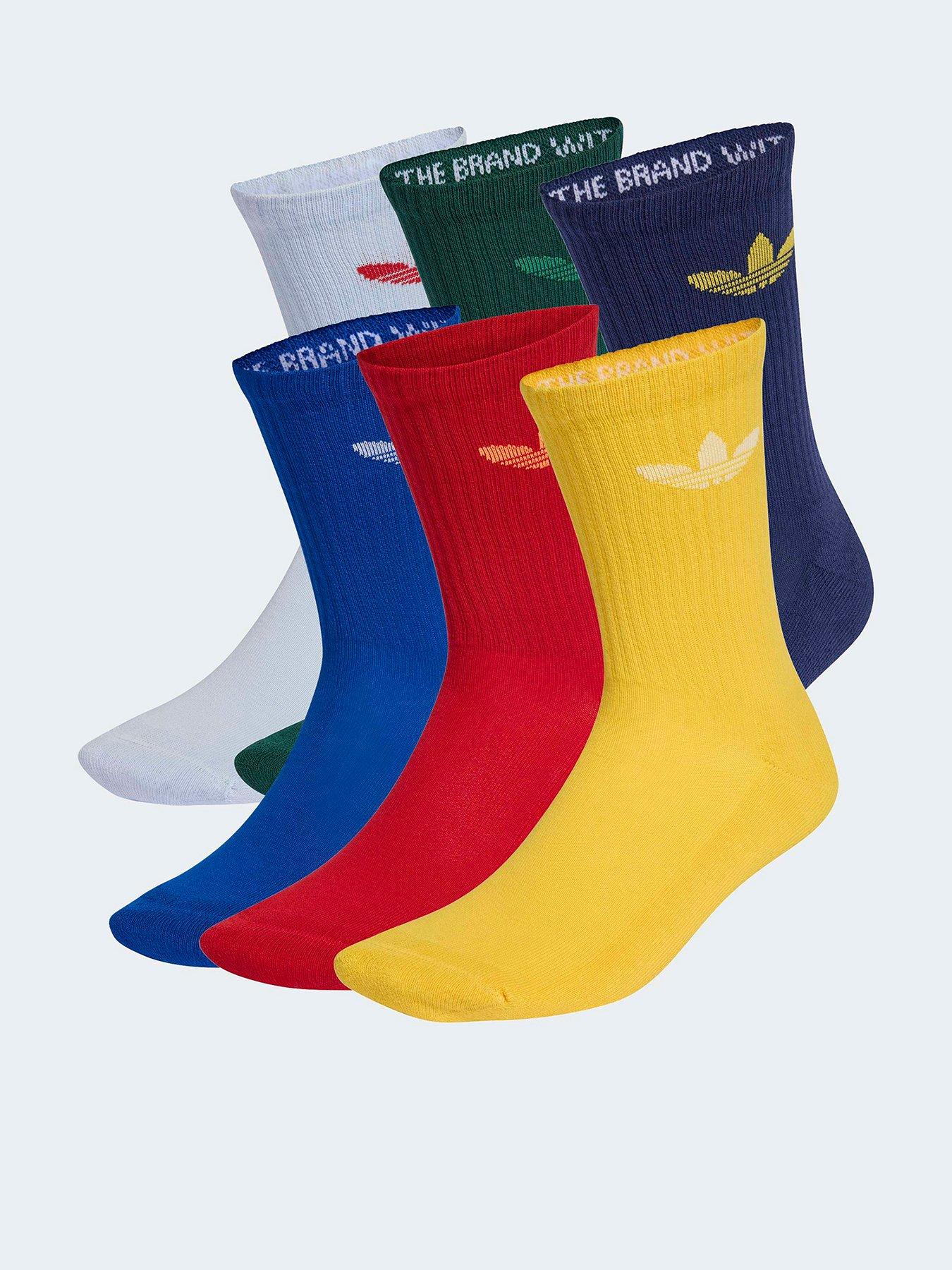 Adidas Originals Unisex Trefoil Crew Sock 6 Pack