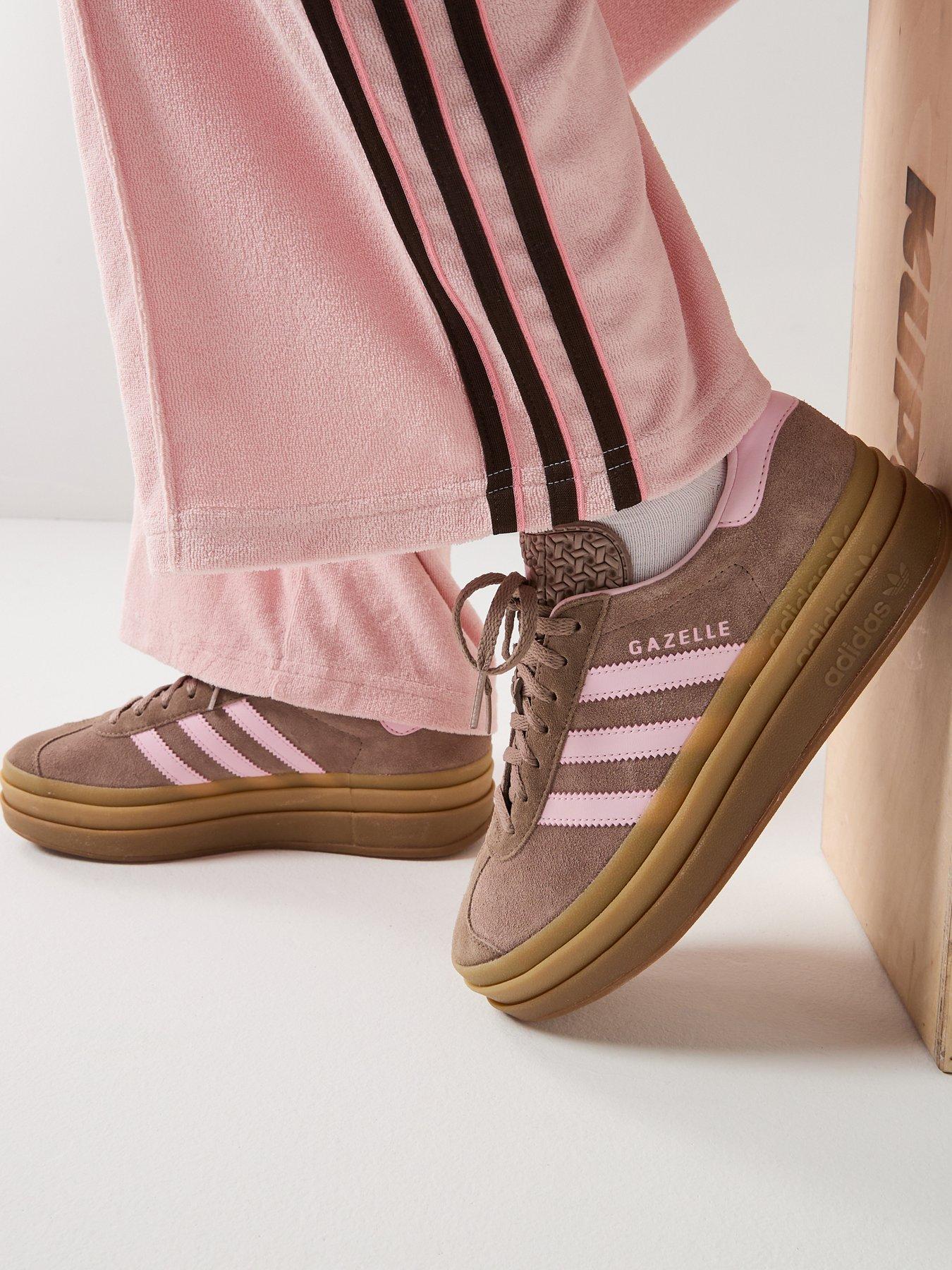 adidas gazelle silver green womens adidas Gazelle Shoes - Women's - Blue / Orchid Fusion / Gum main image 0