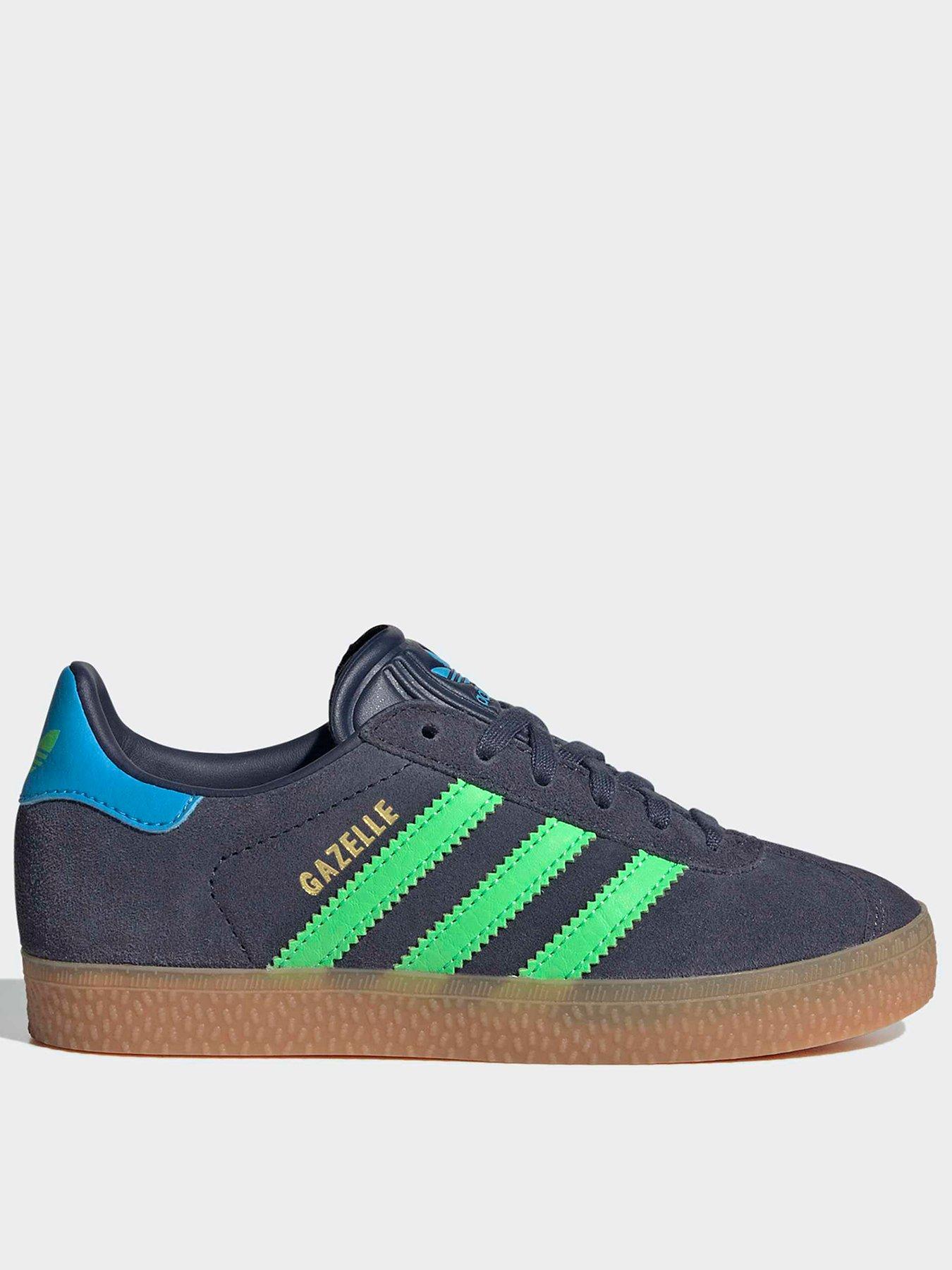 adidas gazelle silver green womens adidas Originals Gazelle Indoor - Core Green/Ftw White/Gum 2 - Trainers main image 0