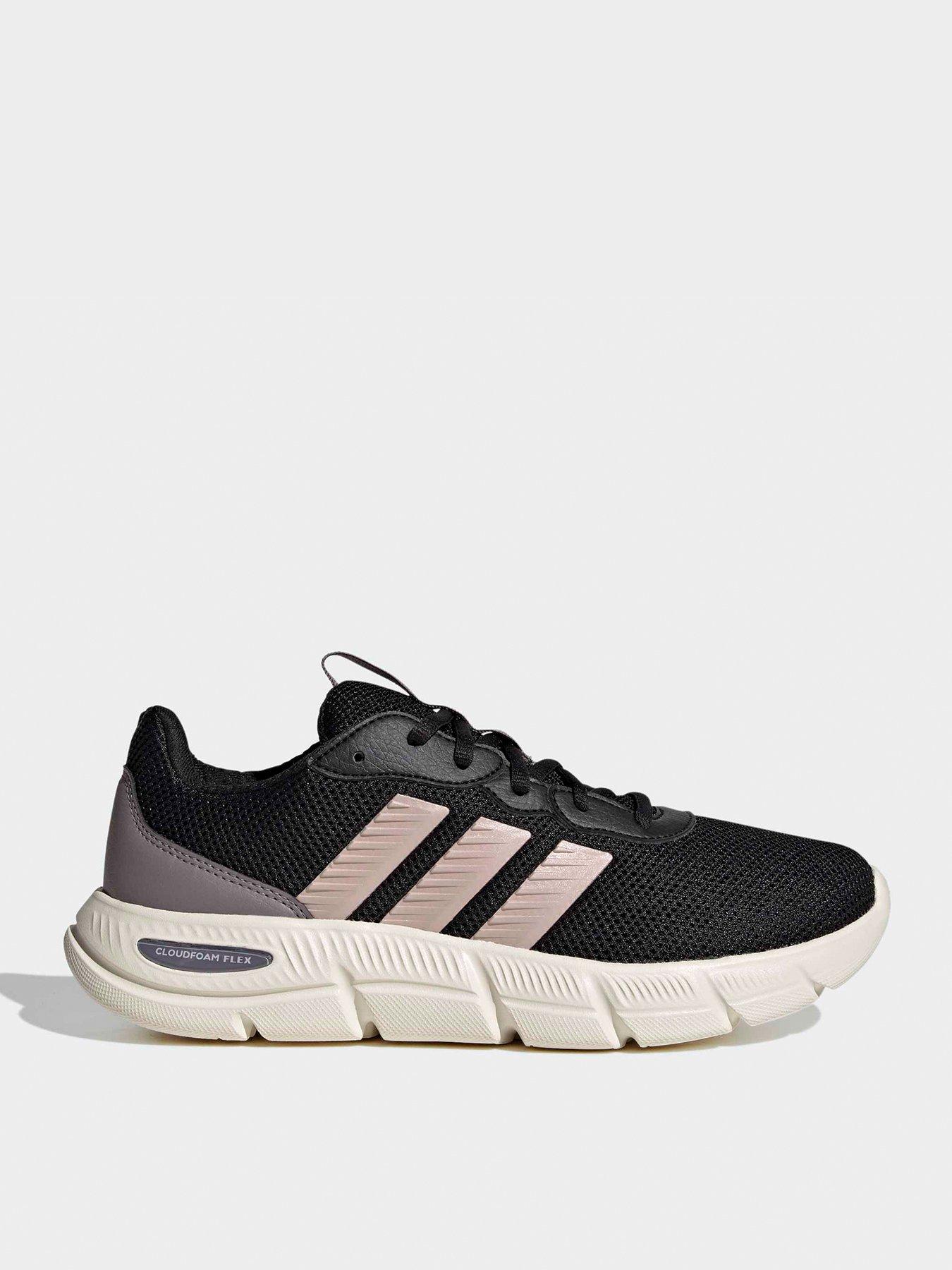 adidas Sportswear: Women's Cloudfoam Flex Lace Trainers - Black