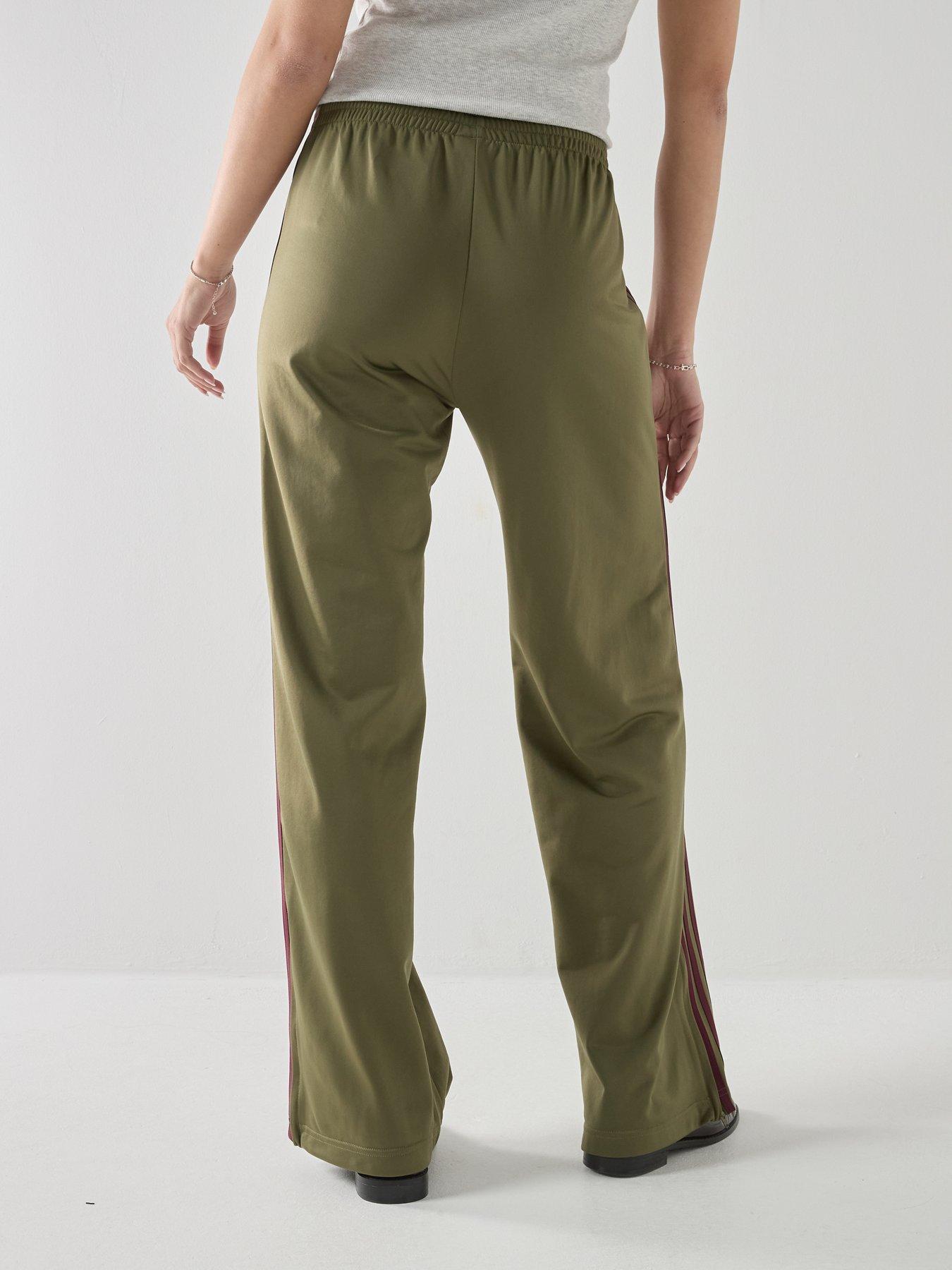 Image 2 of 7 of adidas Originals Firebird Loose Track Pants - Olive/Maroon