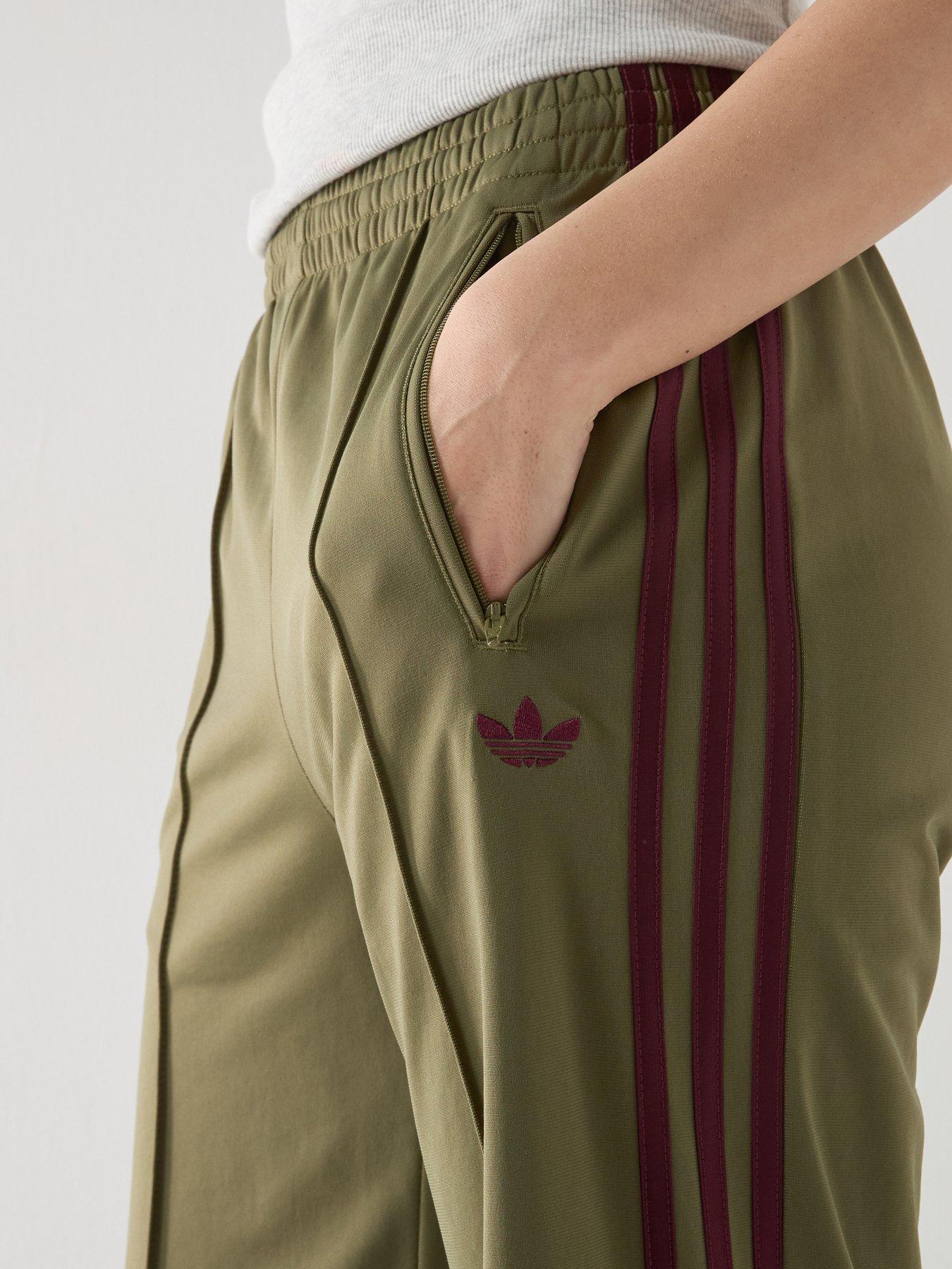 Image 5 of 7 of adidas Originals Firebird Loose Track Pants - Olive/Maroon