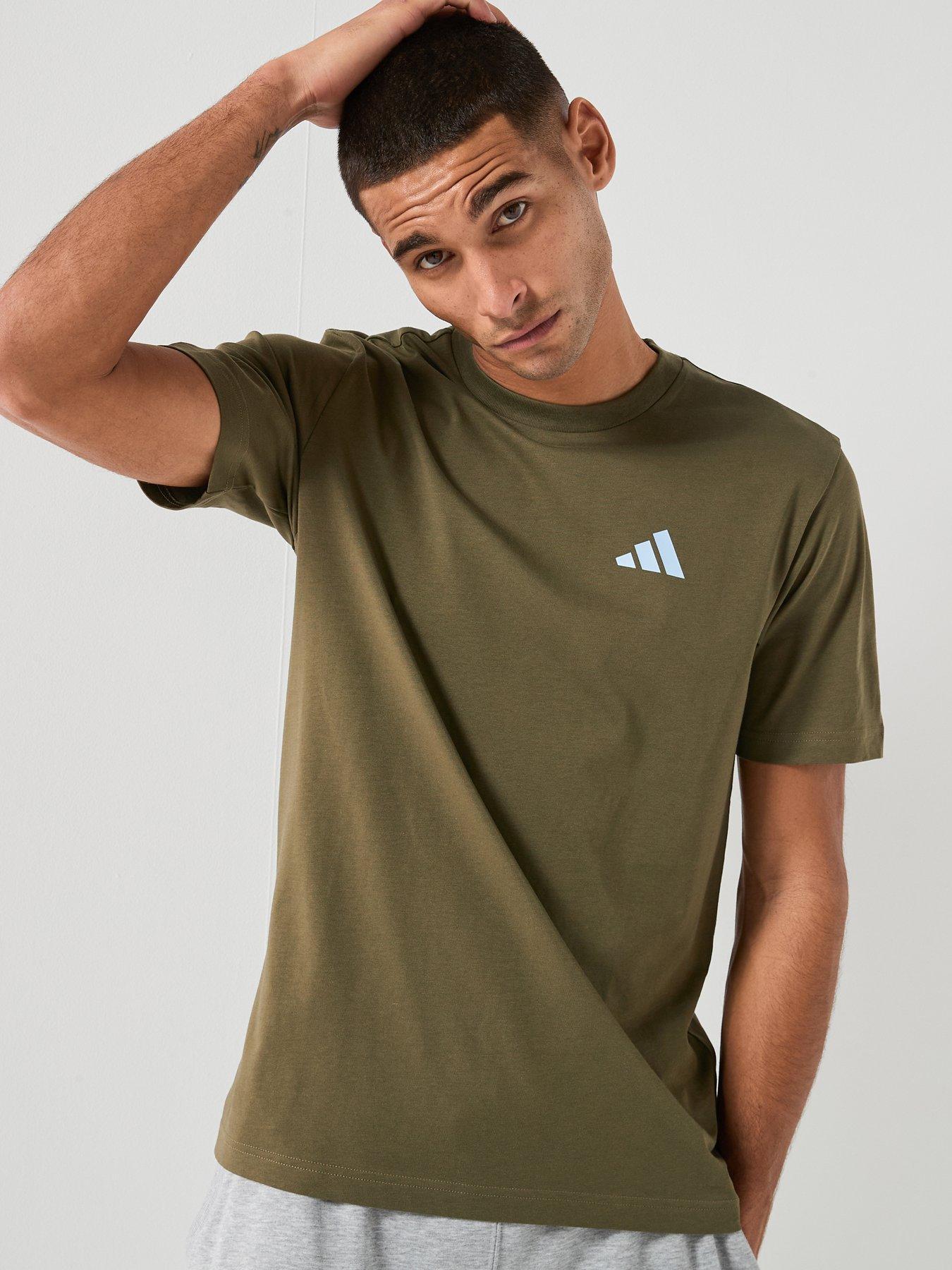 adidas Sportswear Men's Outdoor Mountain Biking Graphic T-Shirt - Green