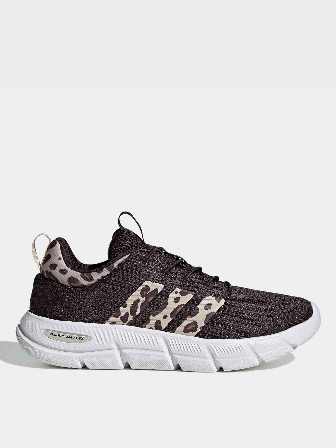 adidas Sportswear Women's Cloudfoam Flex Elastic Lace Trainers - Brown