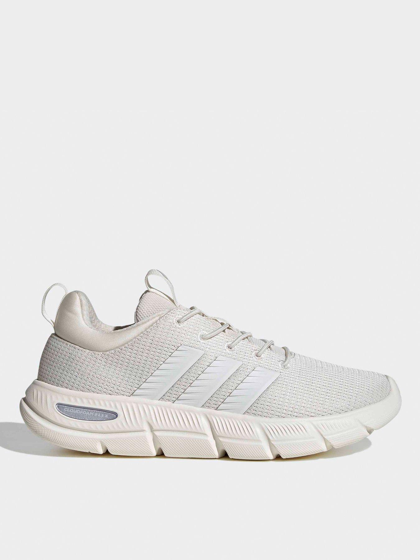 Image 1 of 7 of adidas Sportswear Women's Cloudfoam Flex Elastic Lace Trainers - White