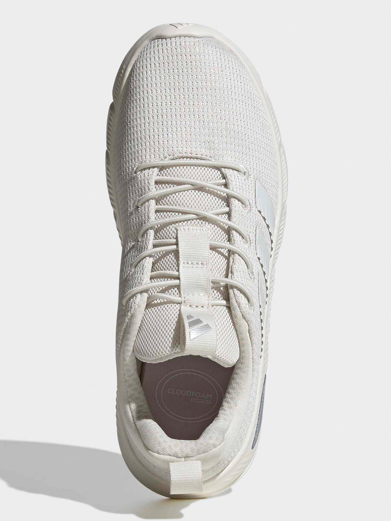Image 4 of 7 of adidas Sportswear Women's Cloudfoam Flex Elastic Lace Trainers - White