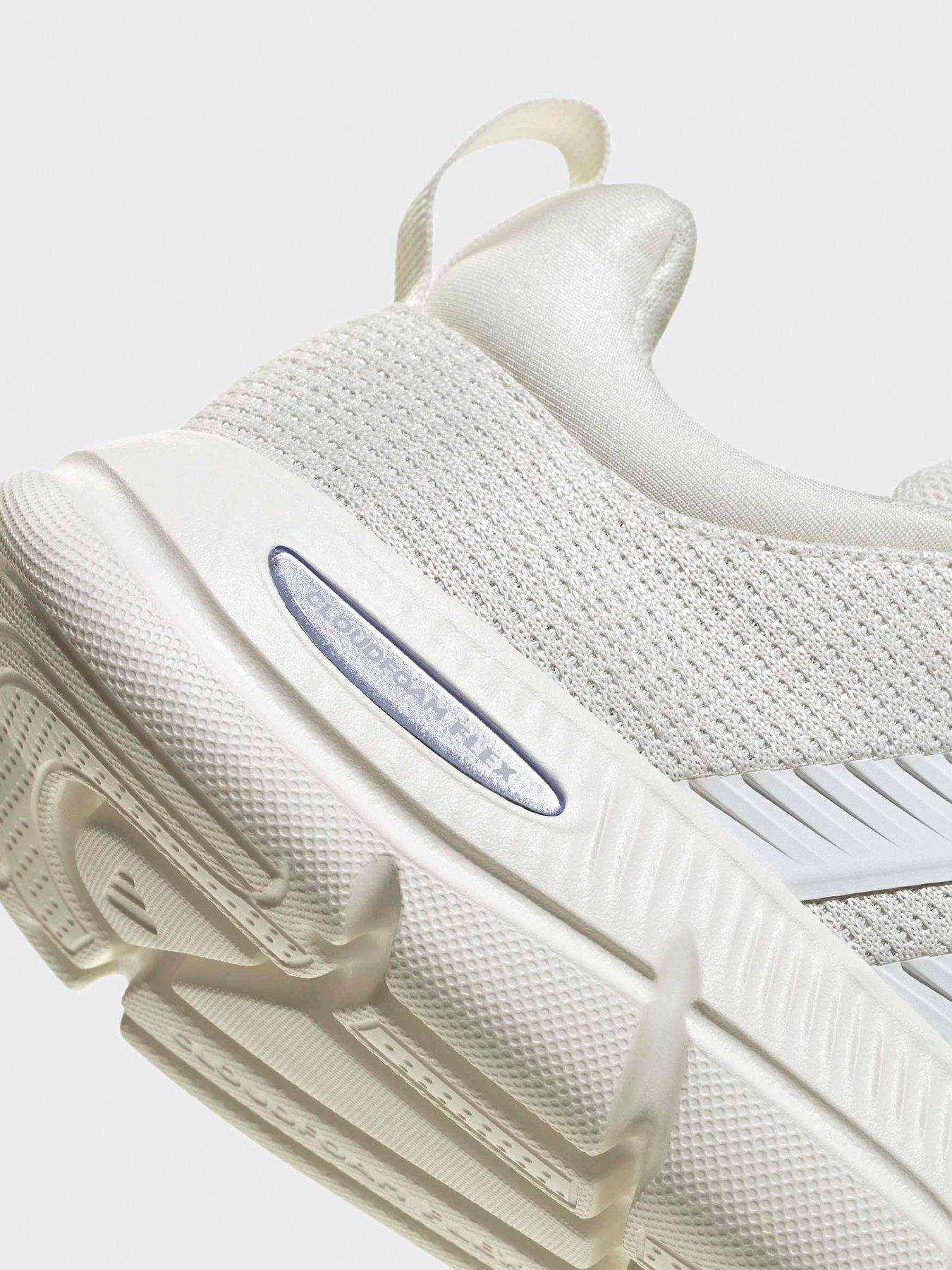 Image 6 of 7 of adidas Sportswear Women's Cloudfoam Flex Elastic Lace Trainers - White