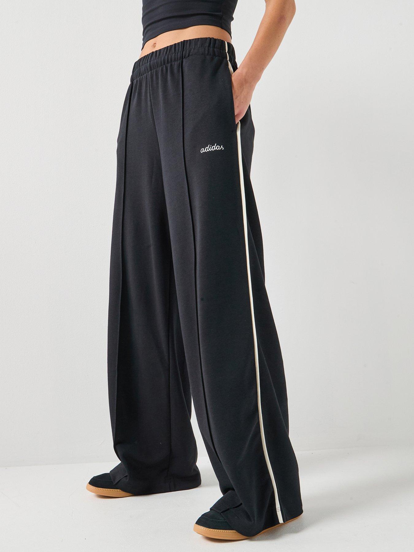 adidas Sportswear Women's Seasonal Essentials Colorpop Pants With Embroidered Graphic - Black