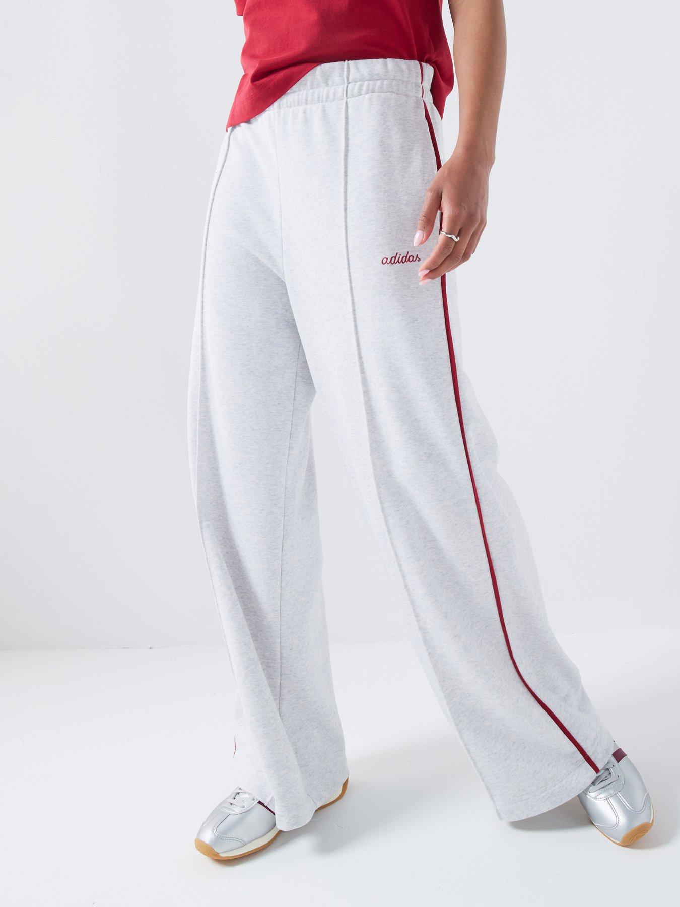 adidas Sportswear Women's Seasonal Essentials Colourpop Pants With Embroidered Graphic, Lgreyh/Actmar, Size Xl, Women