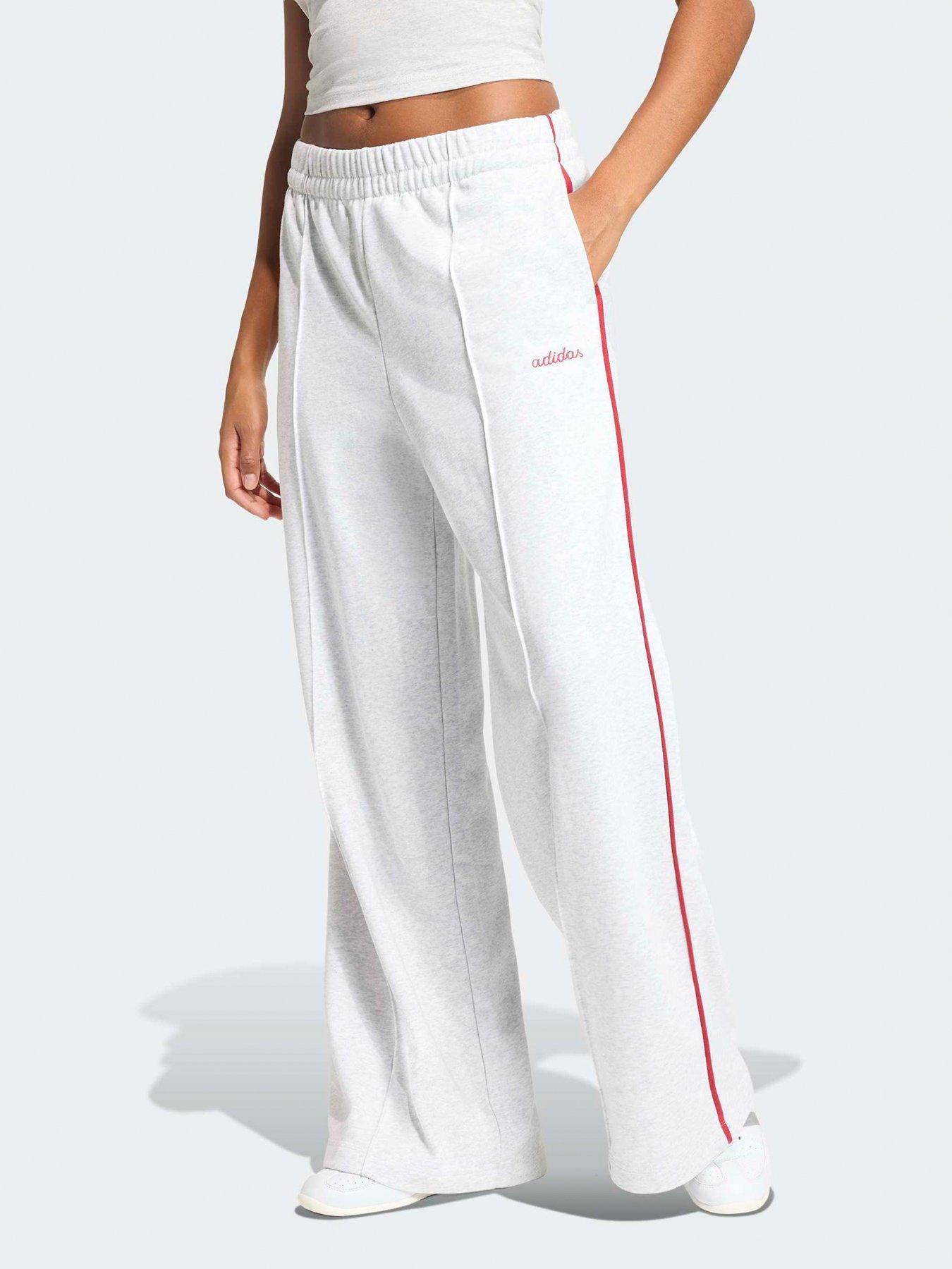 adidas Sportswear Women's Seasonal Essentials Colourpop Pants With Embroidered Graphic - Grey