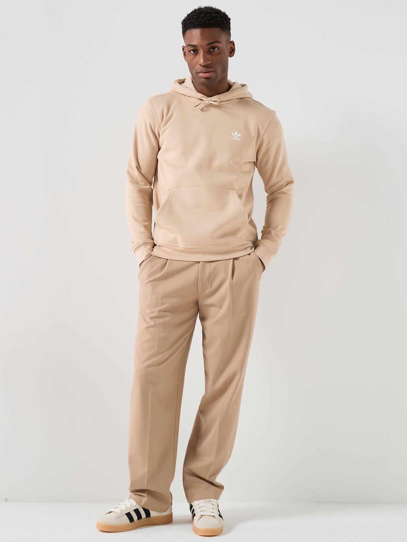 Image 3 of 6 of adidas Originals Men's Trefoil Essentials Hoodie - Beige