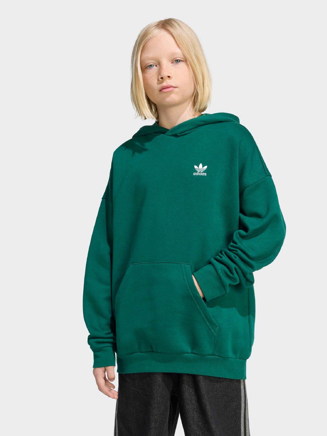adidas Originals Junior Unisex Loose Fleece Hoodie Kids - Green