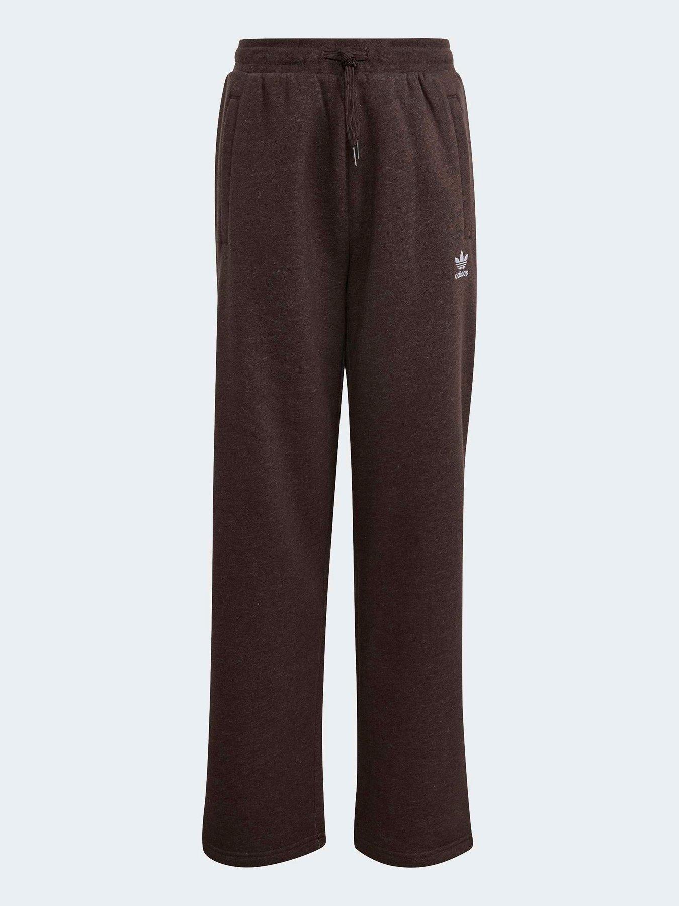 adidas Originals Junior Boy's Wide Leg Fleece Melange Joggers