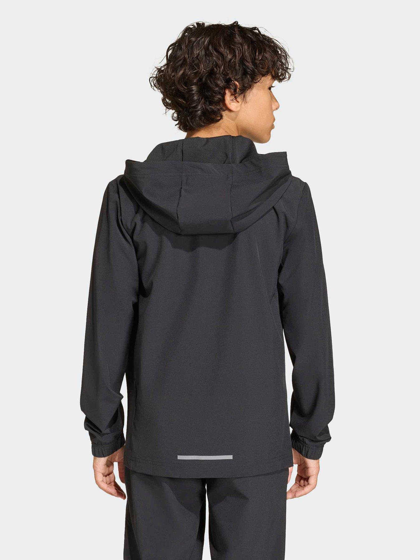 Image 2 of 4 of adidas Sportswear Junior Boys Boys Hooded Tech Woven Jacket - Black