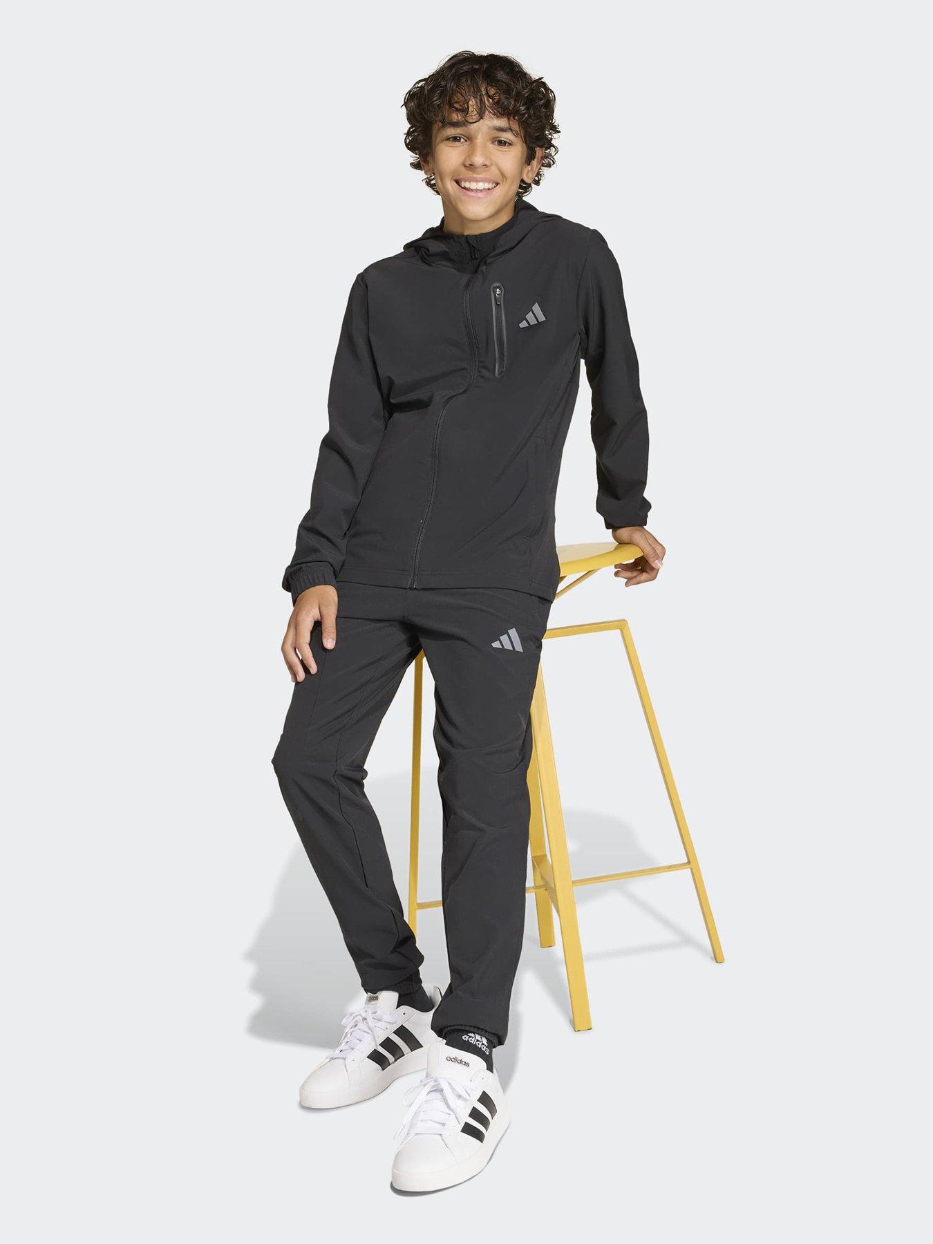 Image 4 of 4 of adidas Sportswear Junior Boys Boys Hooded Tech Woven Jacket - Black