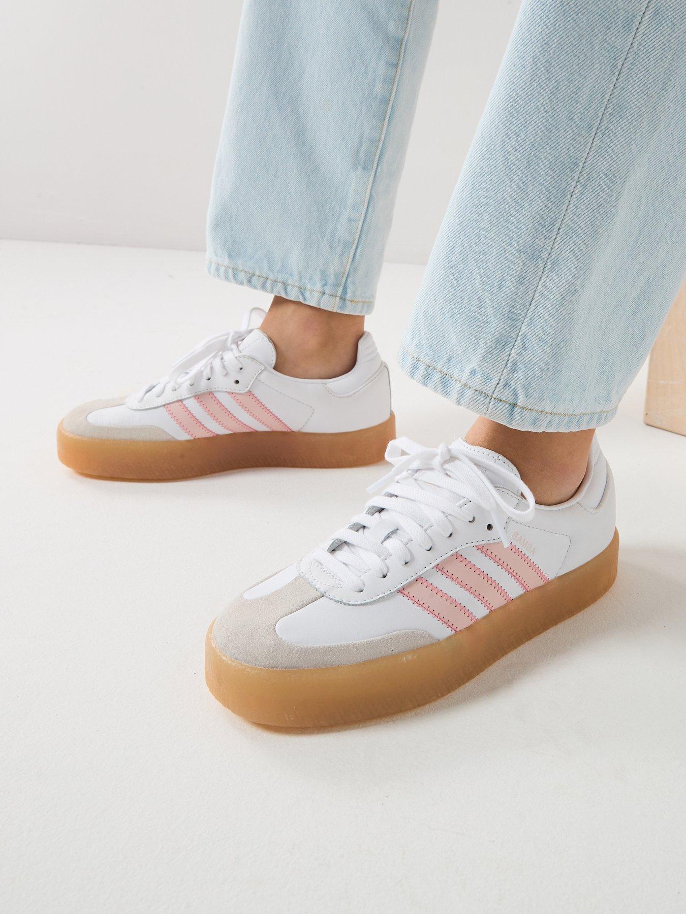 adidas Originals Womens Samba - White/pink