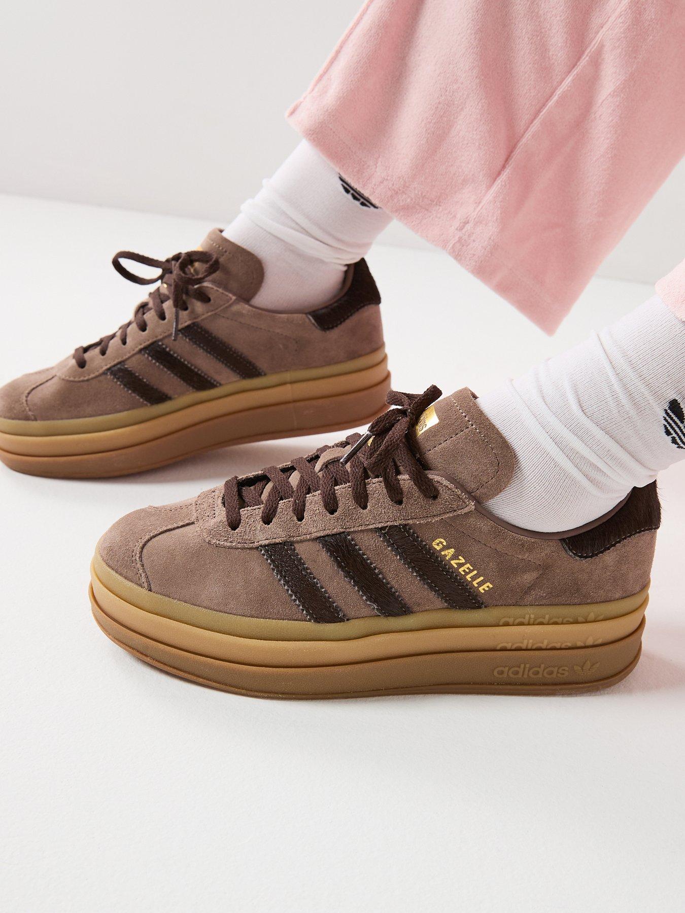 adidas Originals Womens Gazelle Bold Trainers - Brown