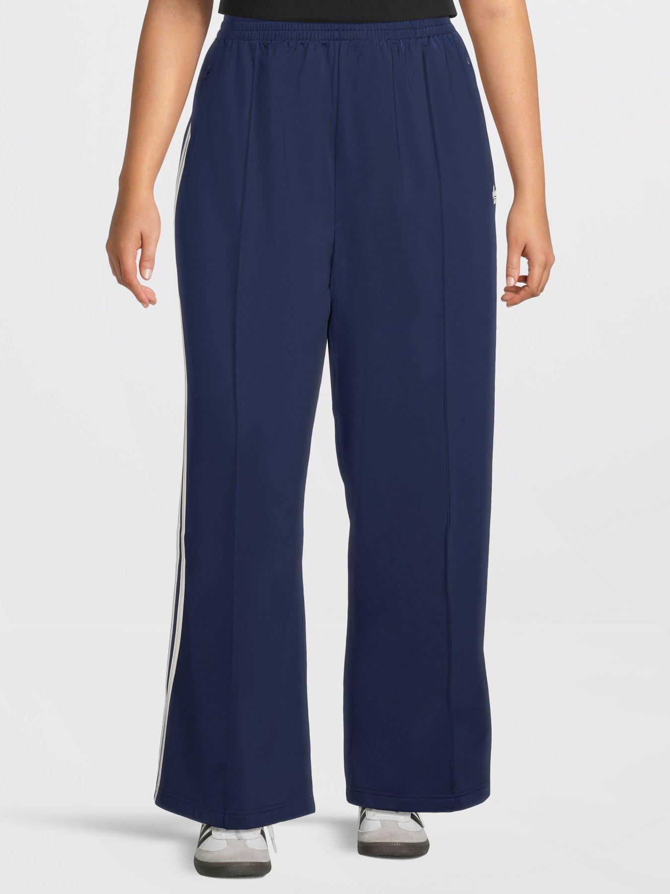 adidas Originals: Women's Plus Size Firebird Loose Track Pants - Blue