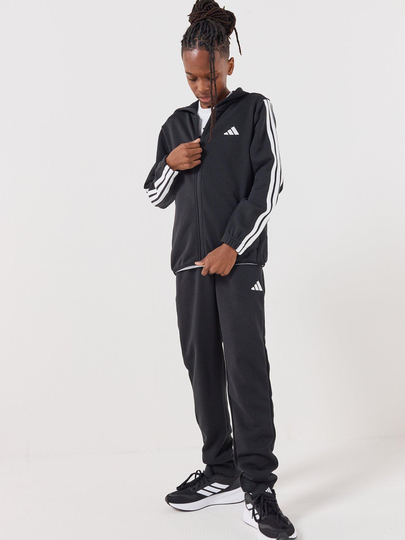 adidas Sportswear Junior Unisex Essentials Tracksuit - Black | Very