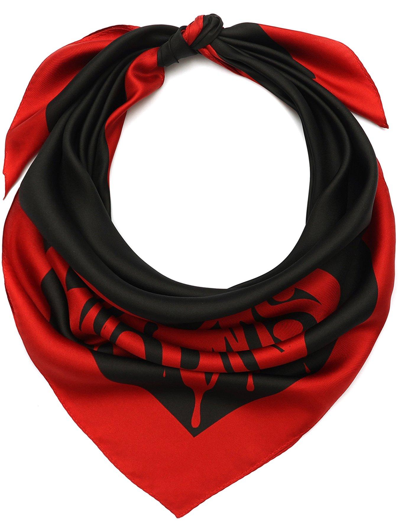 AllSaints Heart Patch Square Scarf
