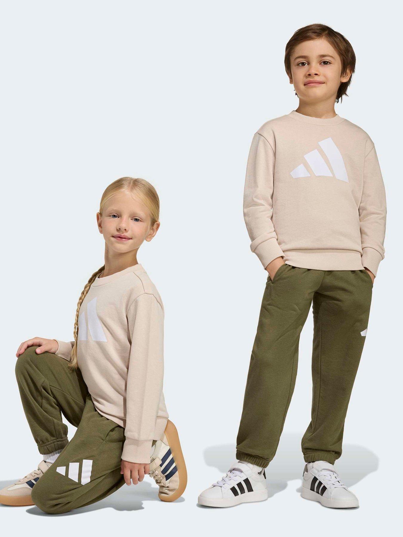 adidas Sportswear Kids Unisex Essentials Jogger Set - Beige