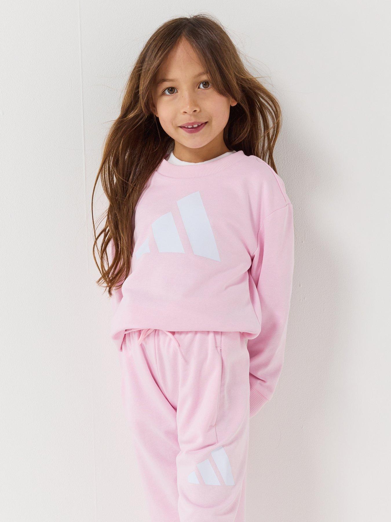 Image 1 of 7 of adidas Sportswear Kids Unisex Essentials Jogger Set - Pink